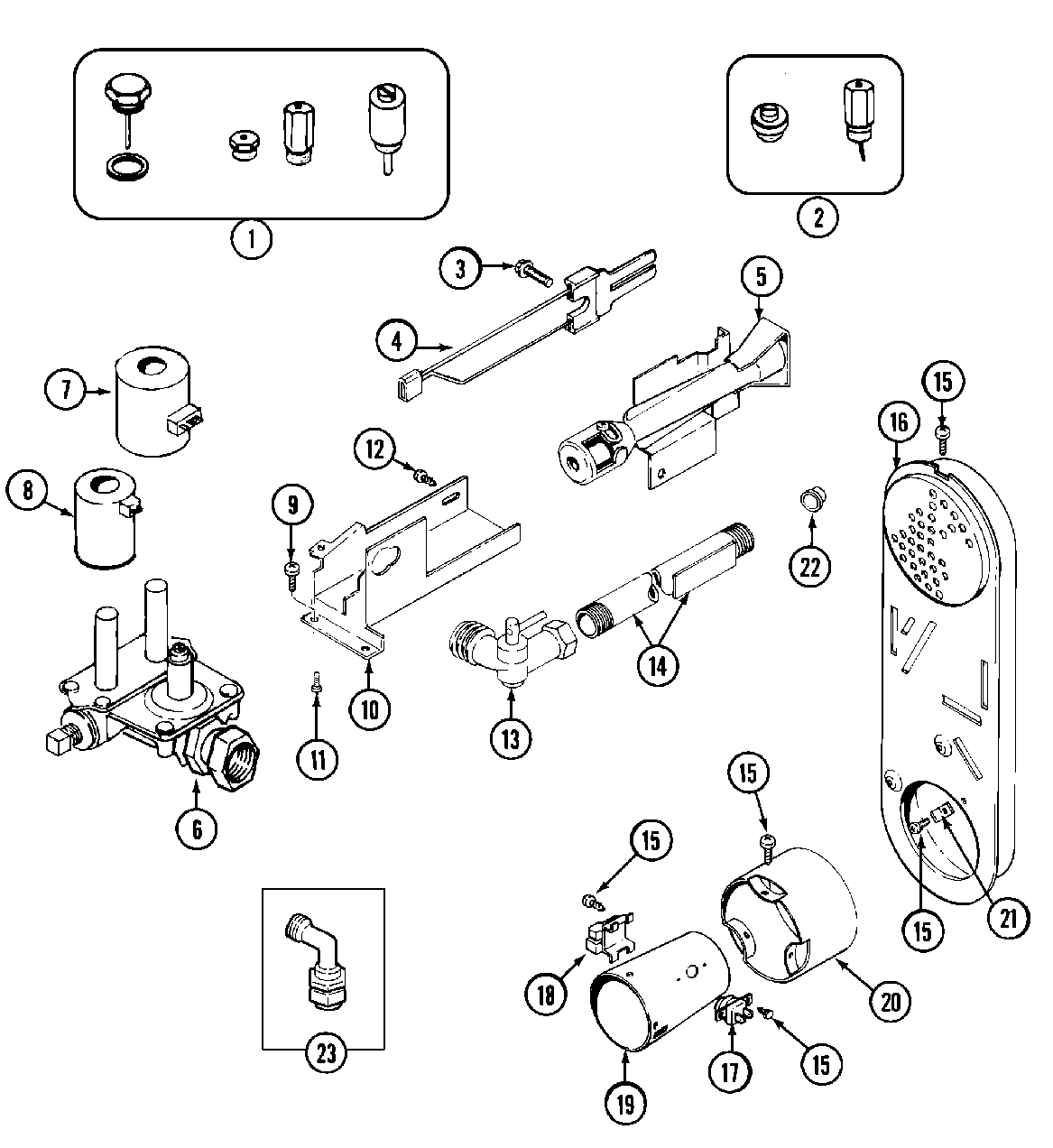 13 - GAS VALVE (DRYER)