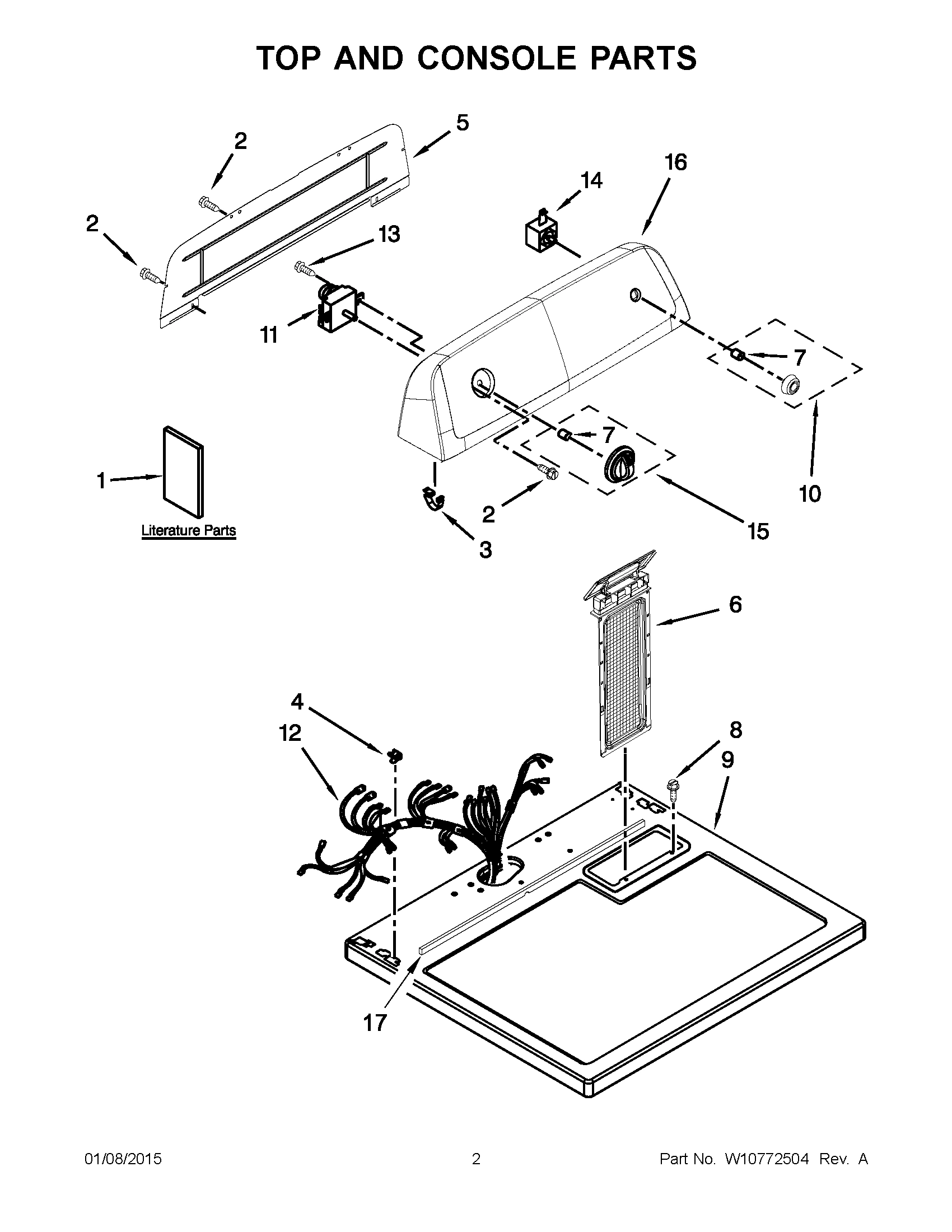 02 - TOP AND CONSOLE PARTS