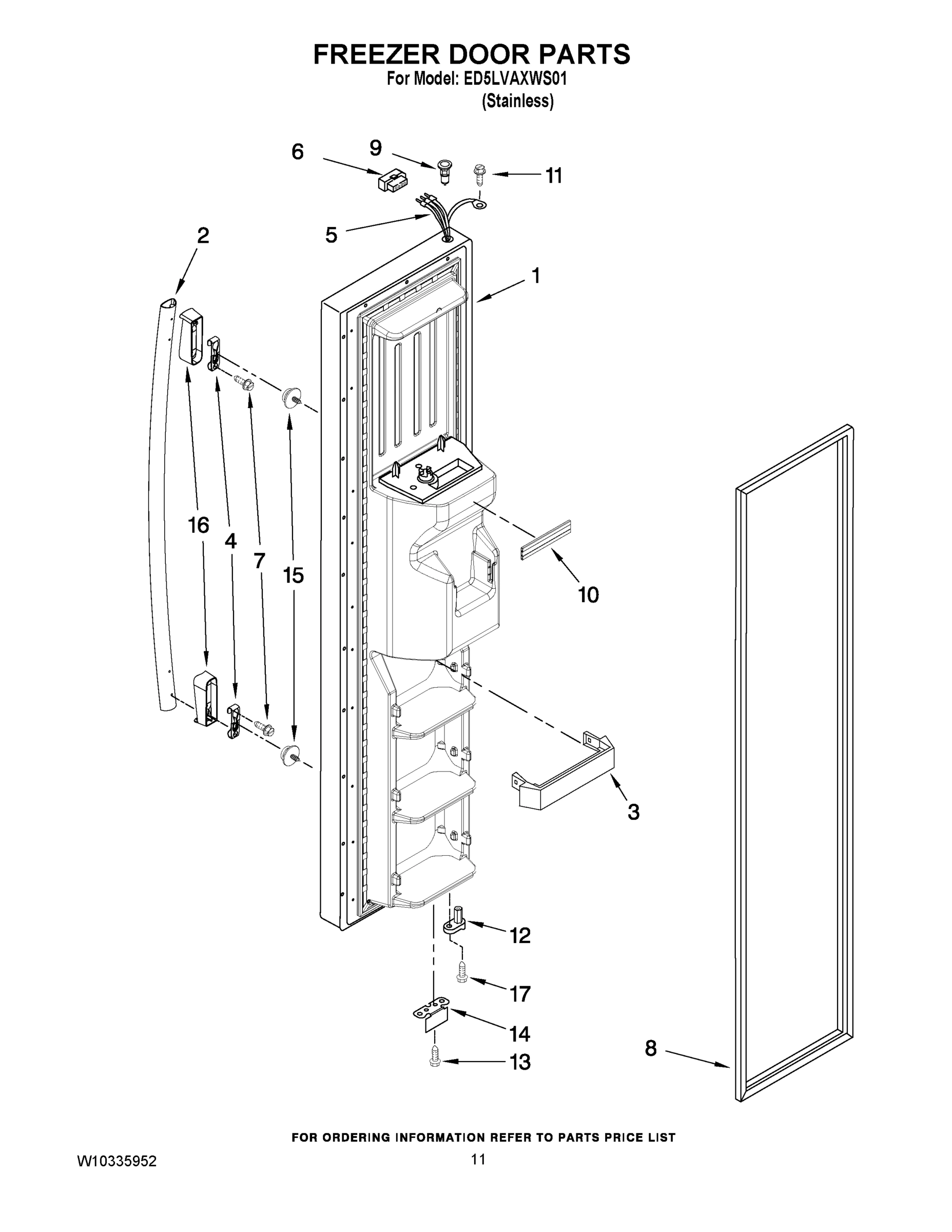 07 - FREEZER DOOR PARTS