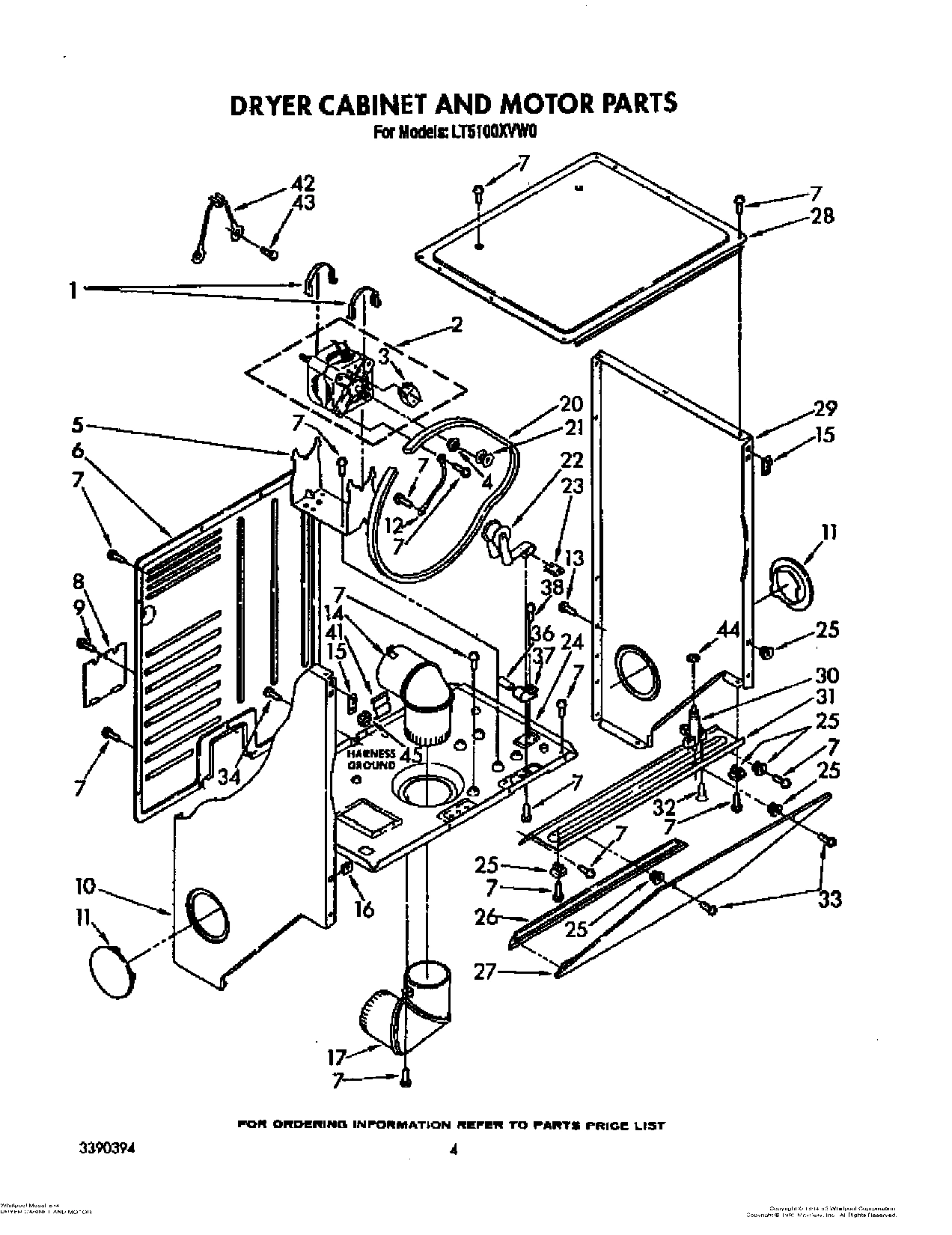 04 - DRYER CABINET AND MOTOR
