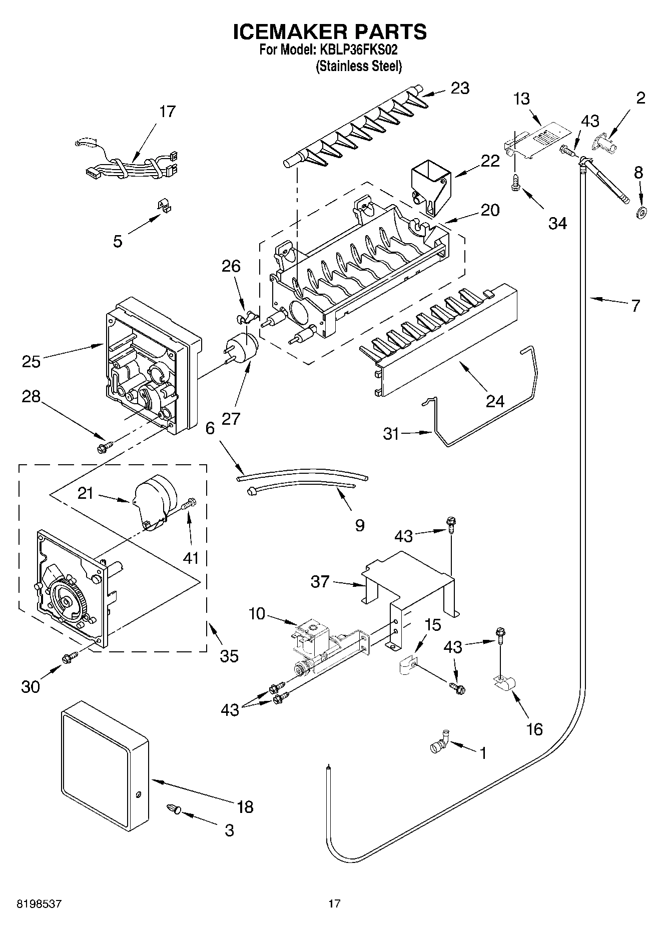 10 - ICEMAKER PARTS