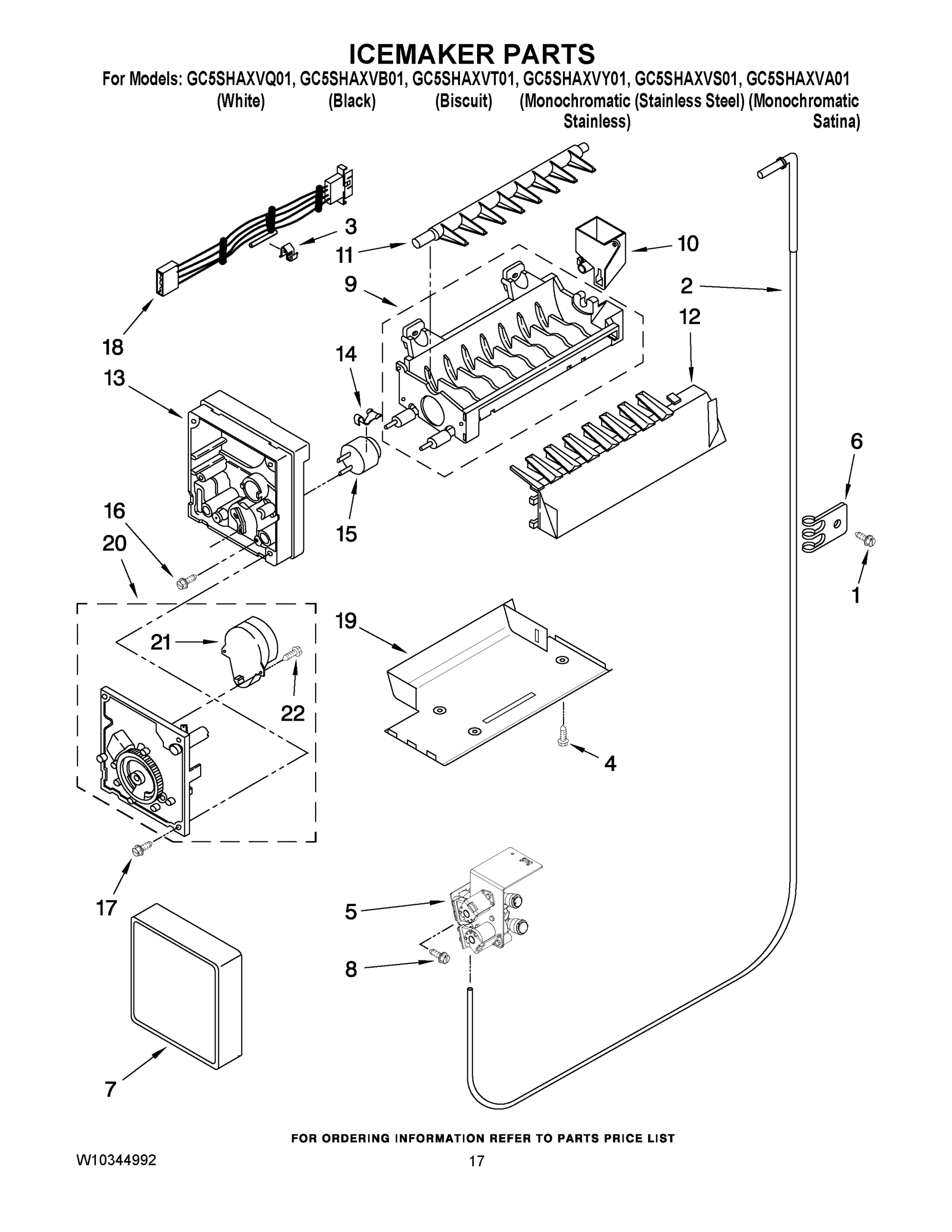 10 - ICEMAKER PARTS