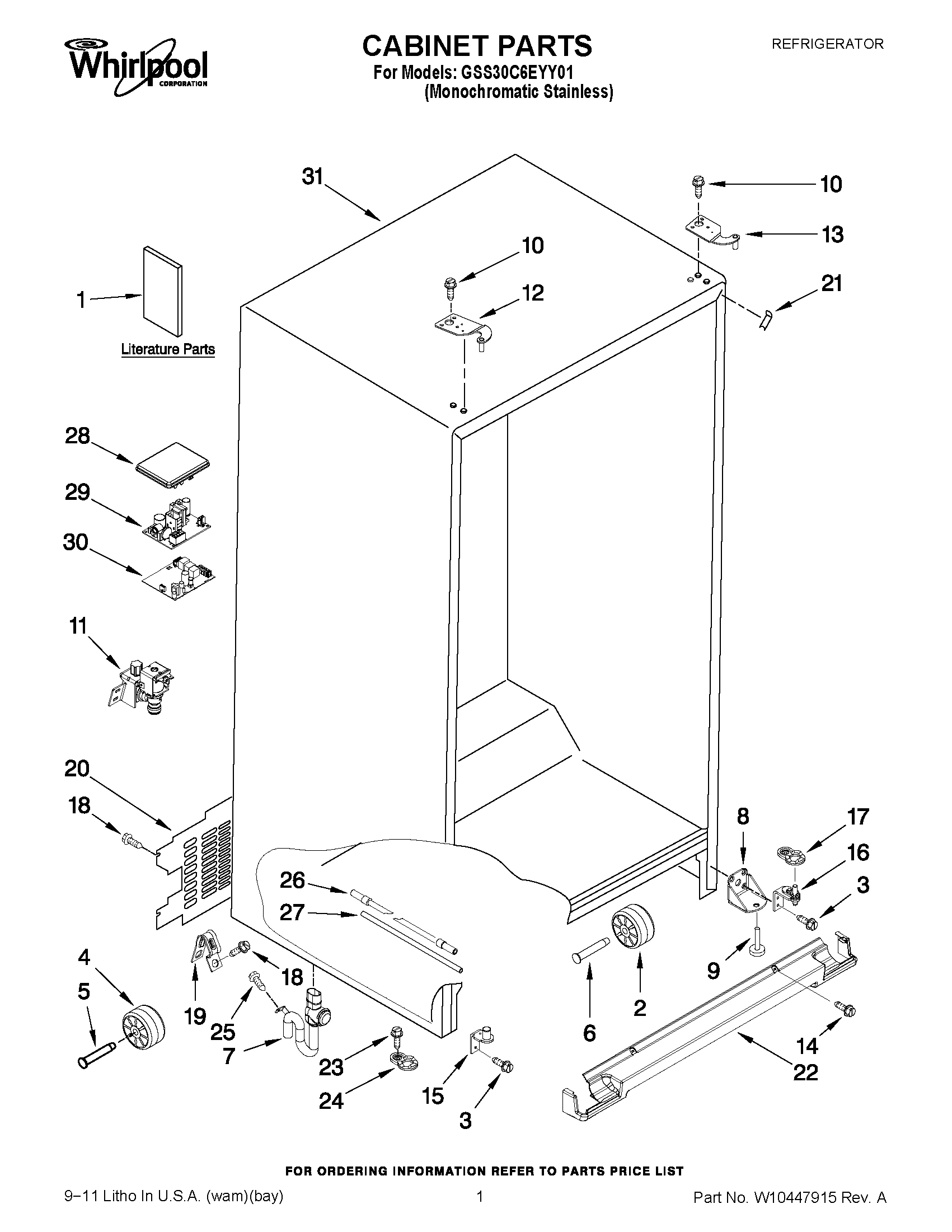 01 - CABINET PARTS