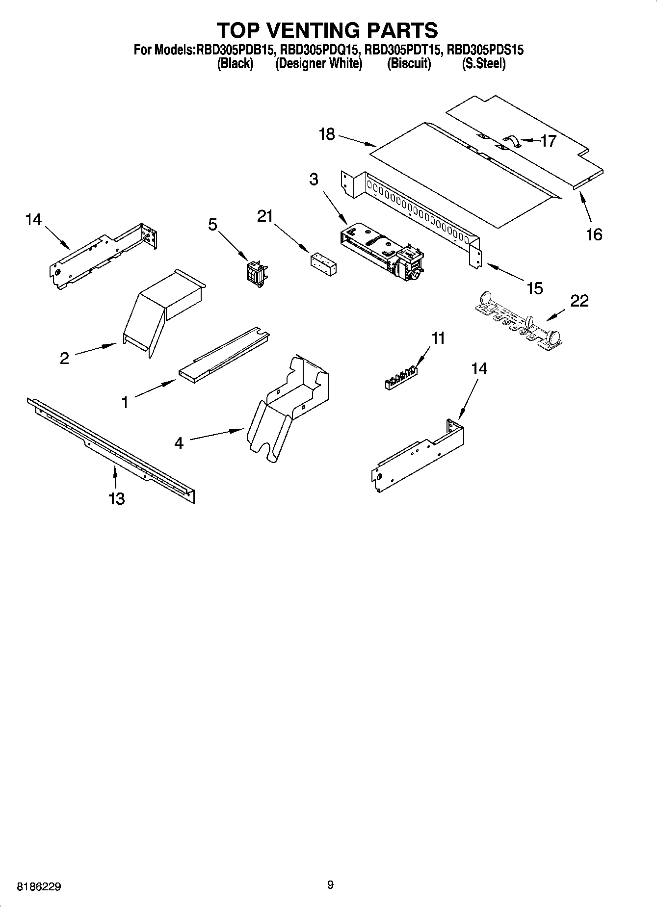 07 - TOP VENTING PARTS, OPTIONAL PARTS