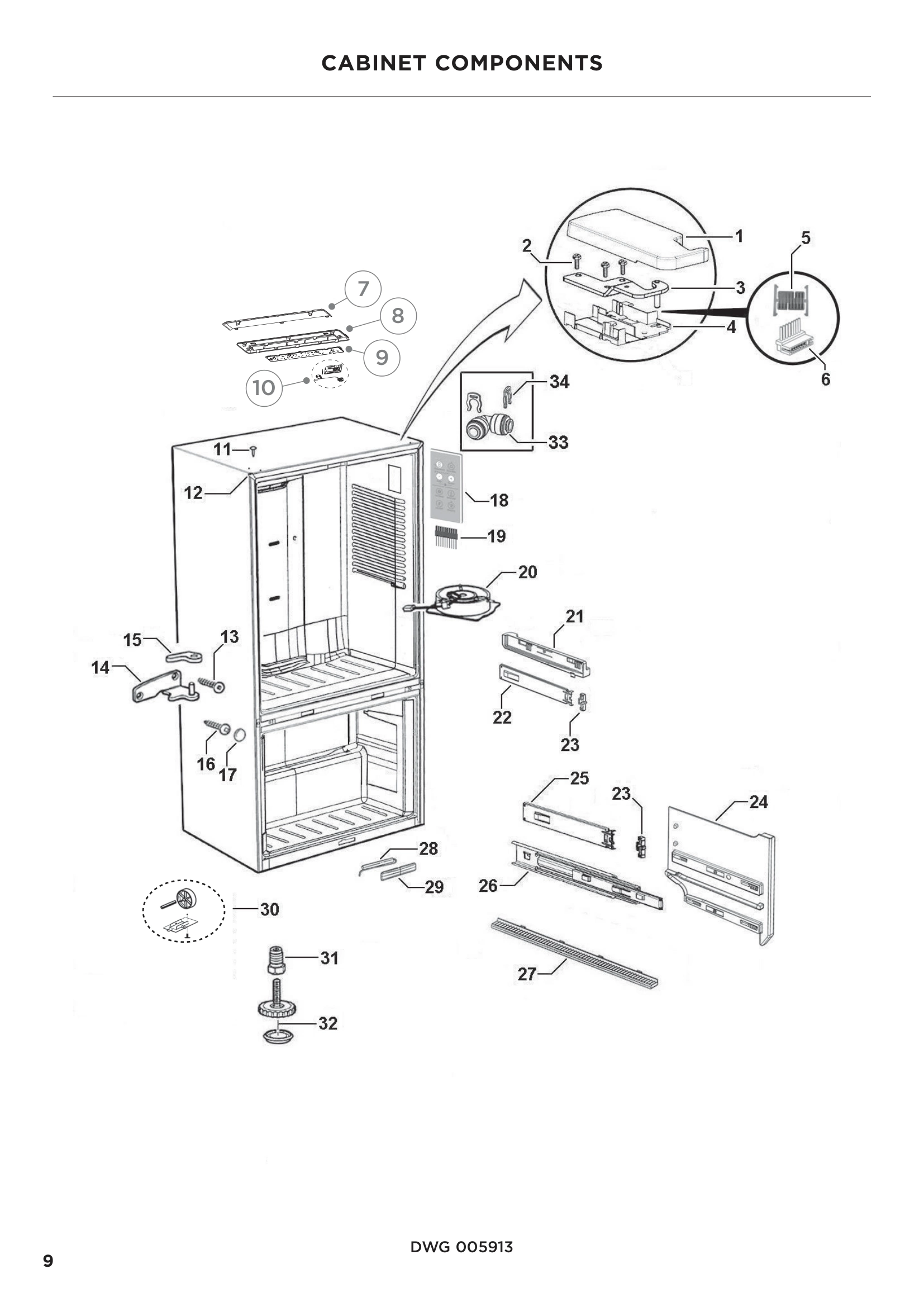CABINET COMPONENTS