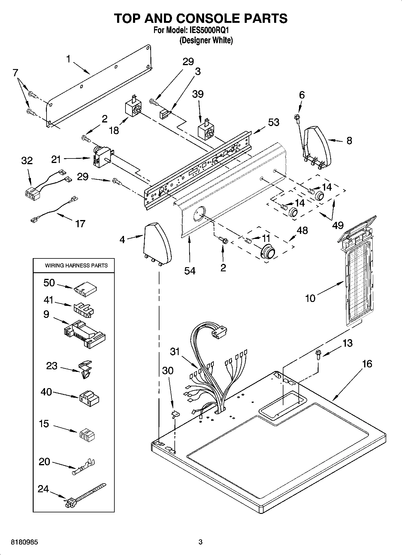 02 - TOP AND CONSOLE PARTS