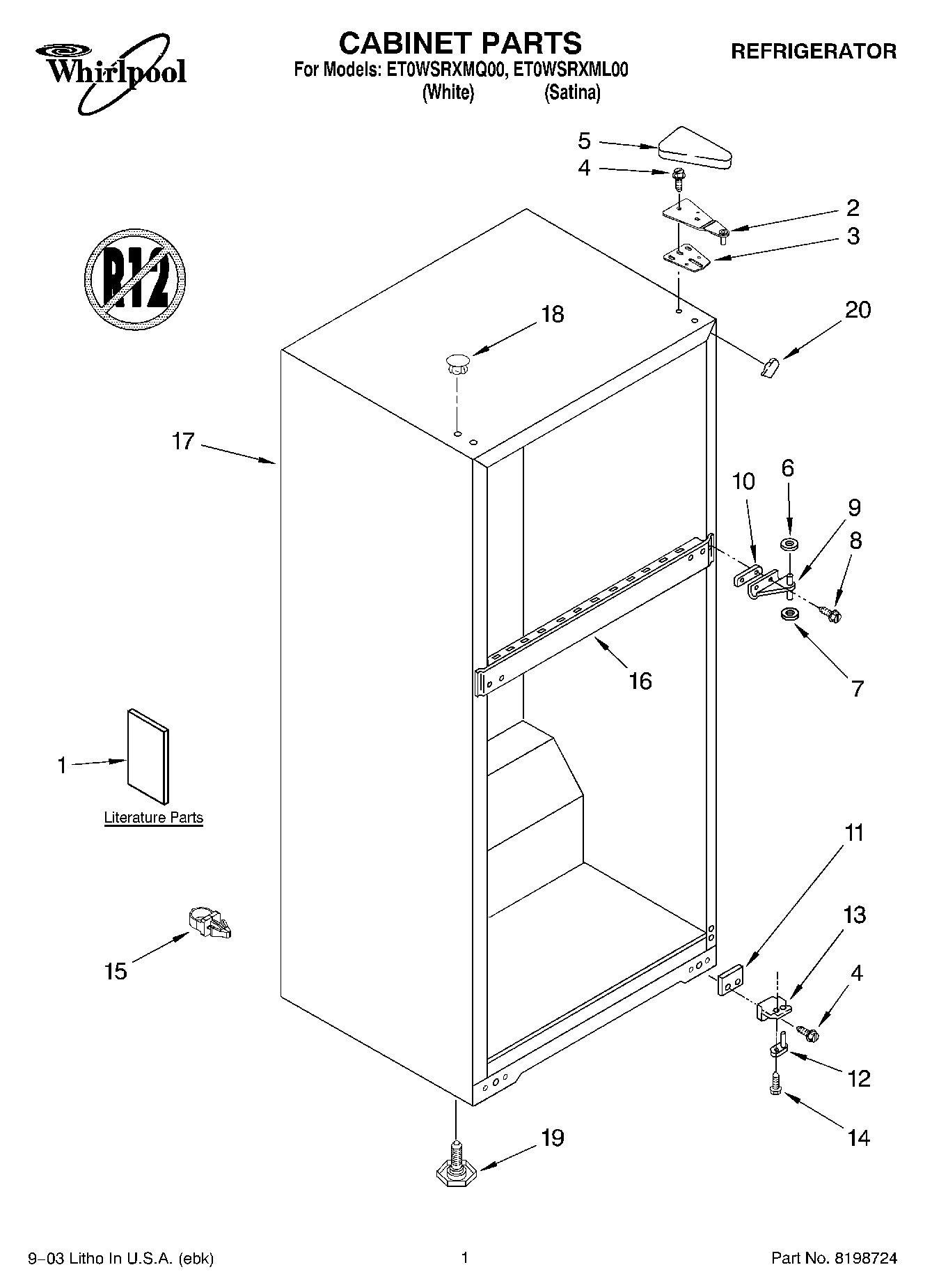 01 - CABINET PARTS