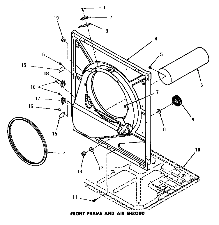 12 - FRONT FRAME & AIR SHROUD