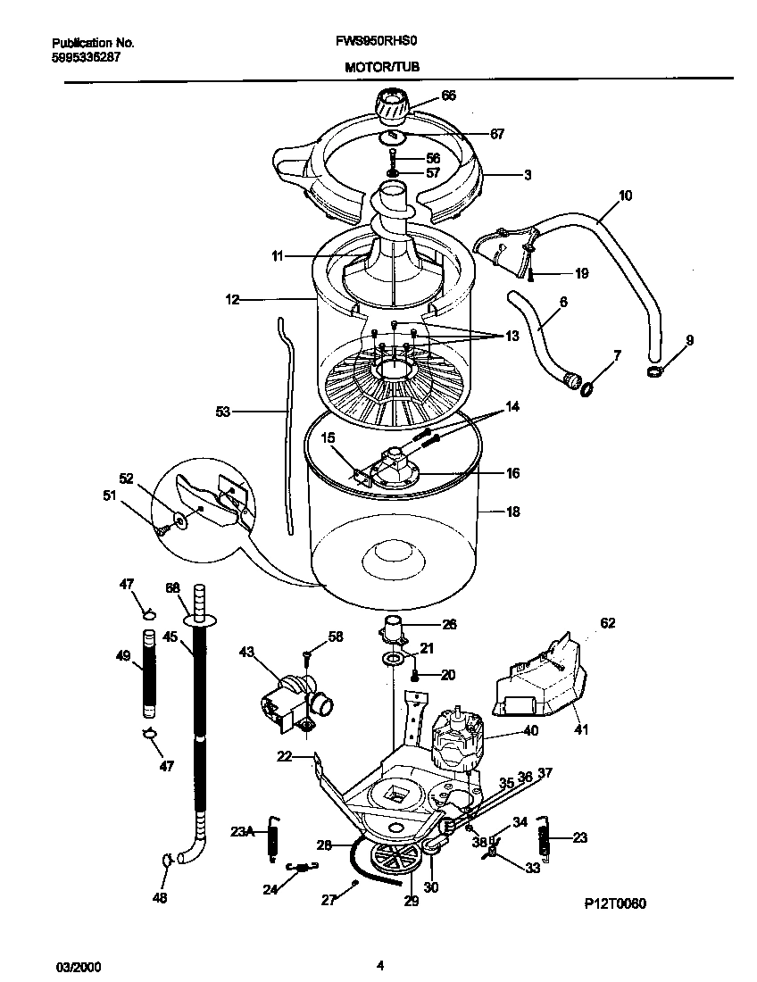 03 - P12T0060 WSHR MTR,HOSE