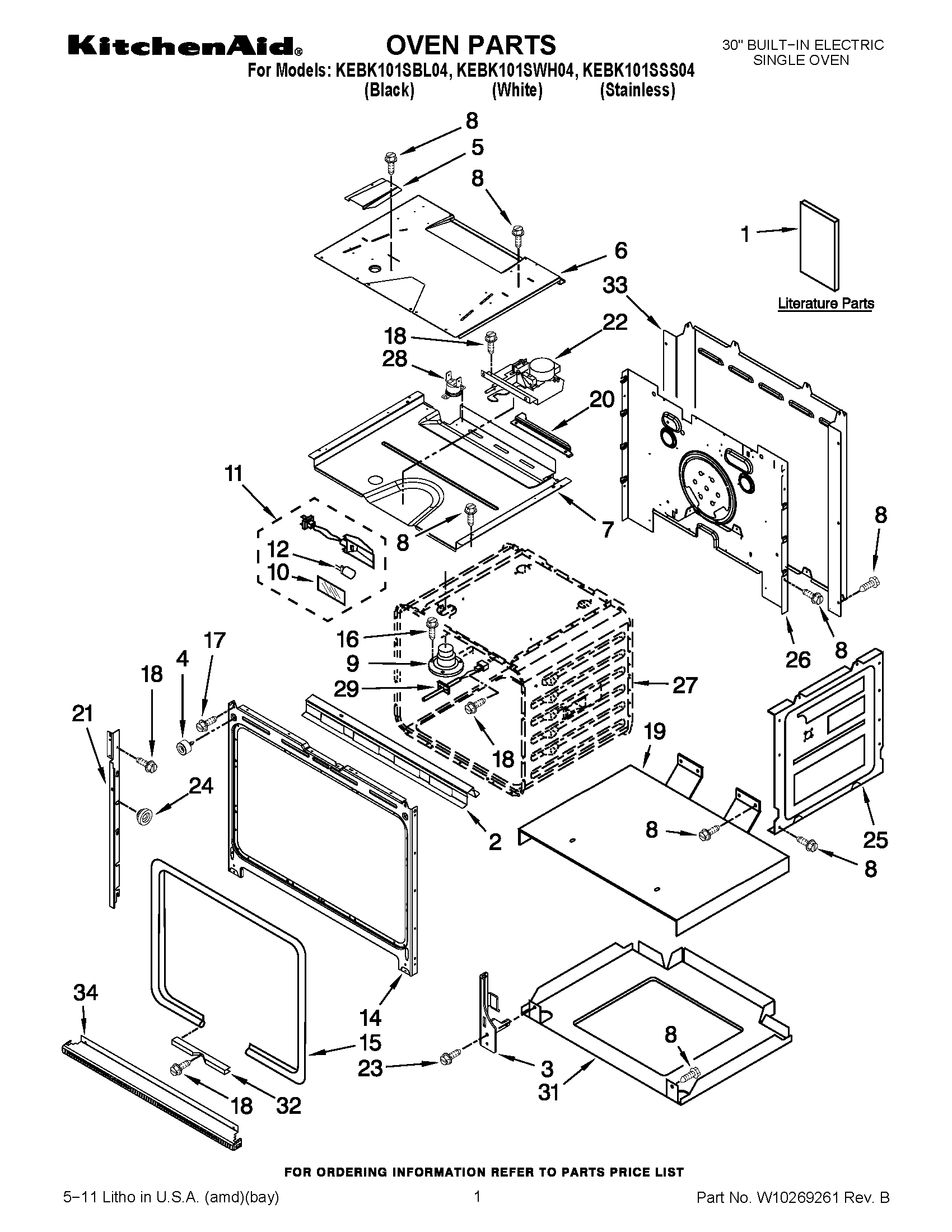 01 - OVEN PARTS
