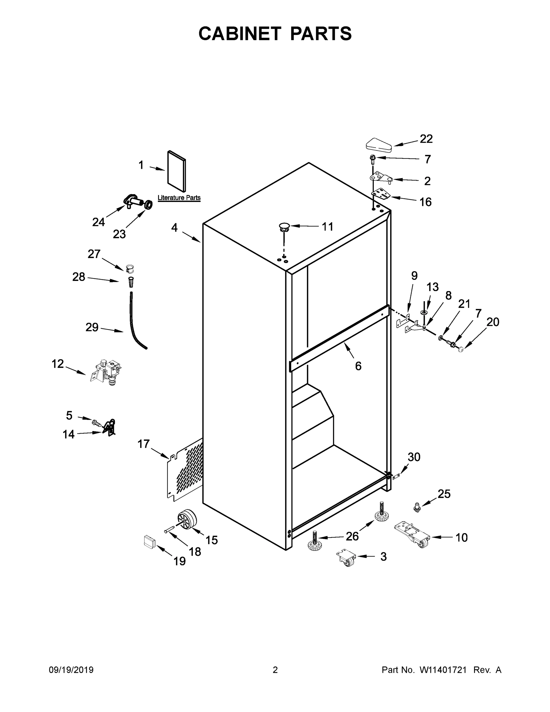 02 - CABINET PARTS