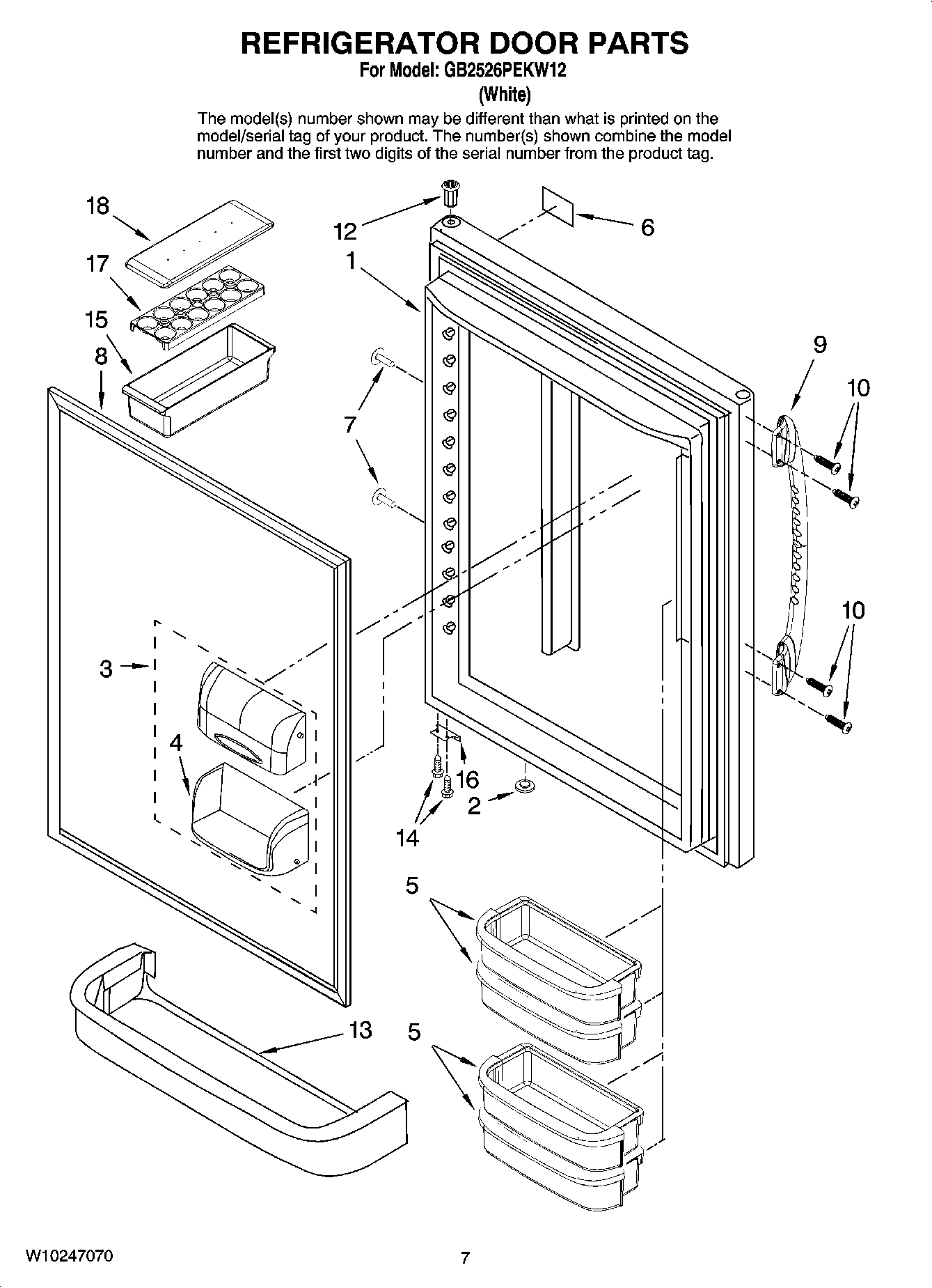 04 - REFRIGERATOR DOOR PARTS