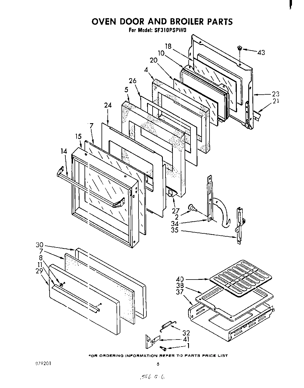 05 - OVEN DOOR AND BROILER