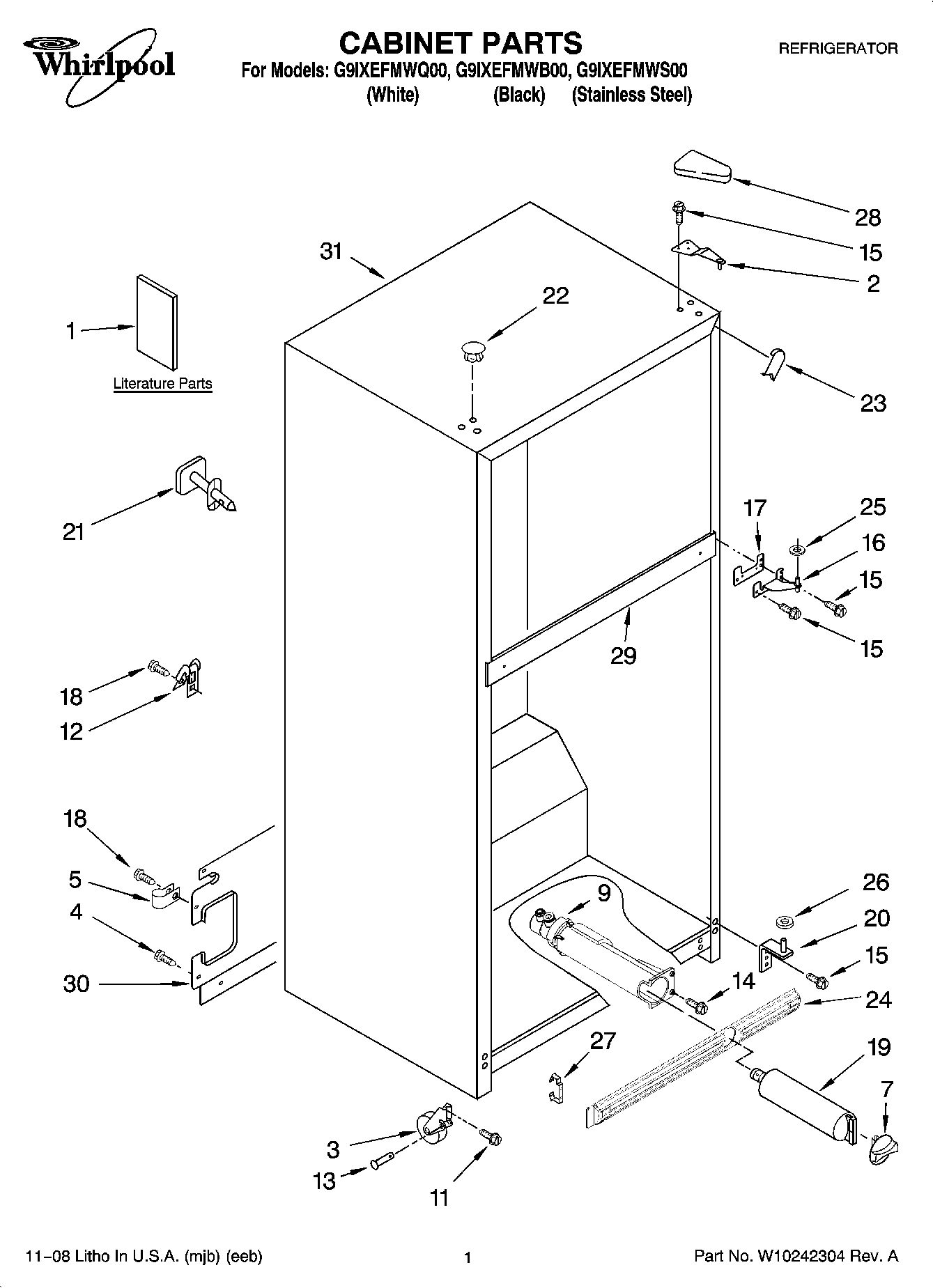 01 - CABINET PARTS