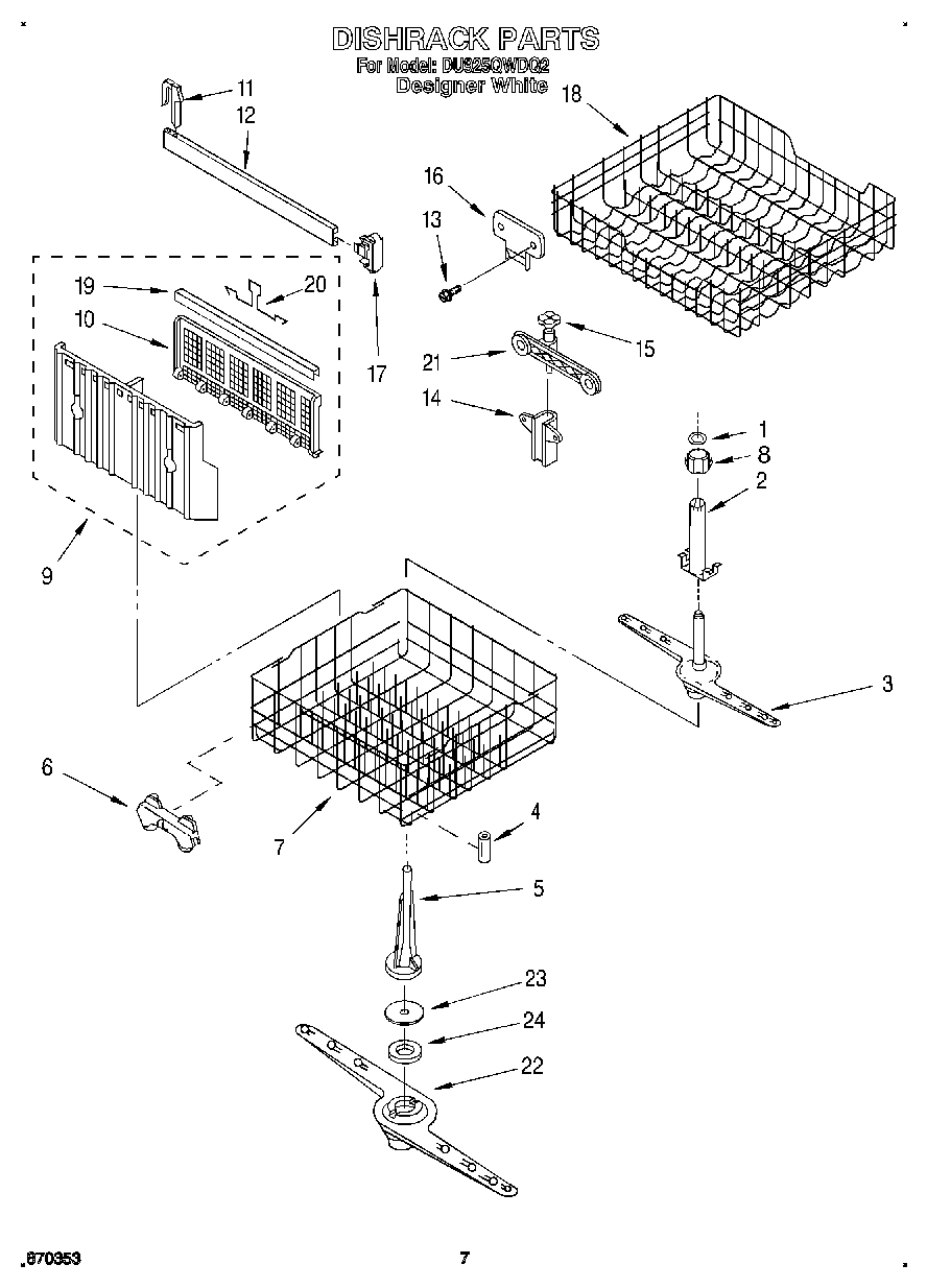05 - DISHRACK, LIT/OPTIONAL