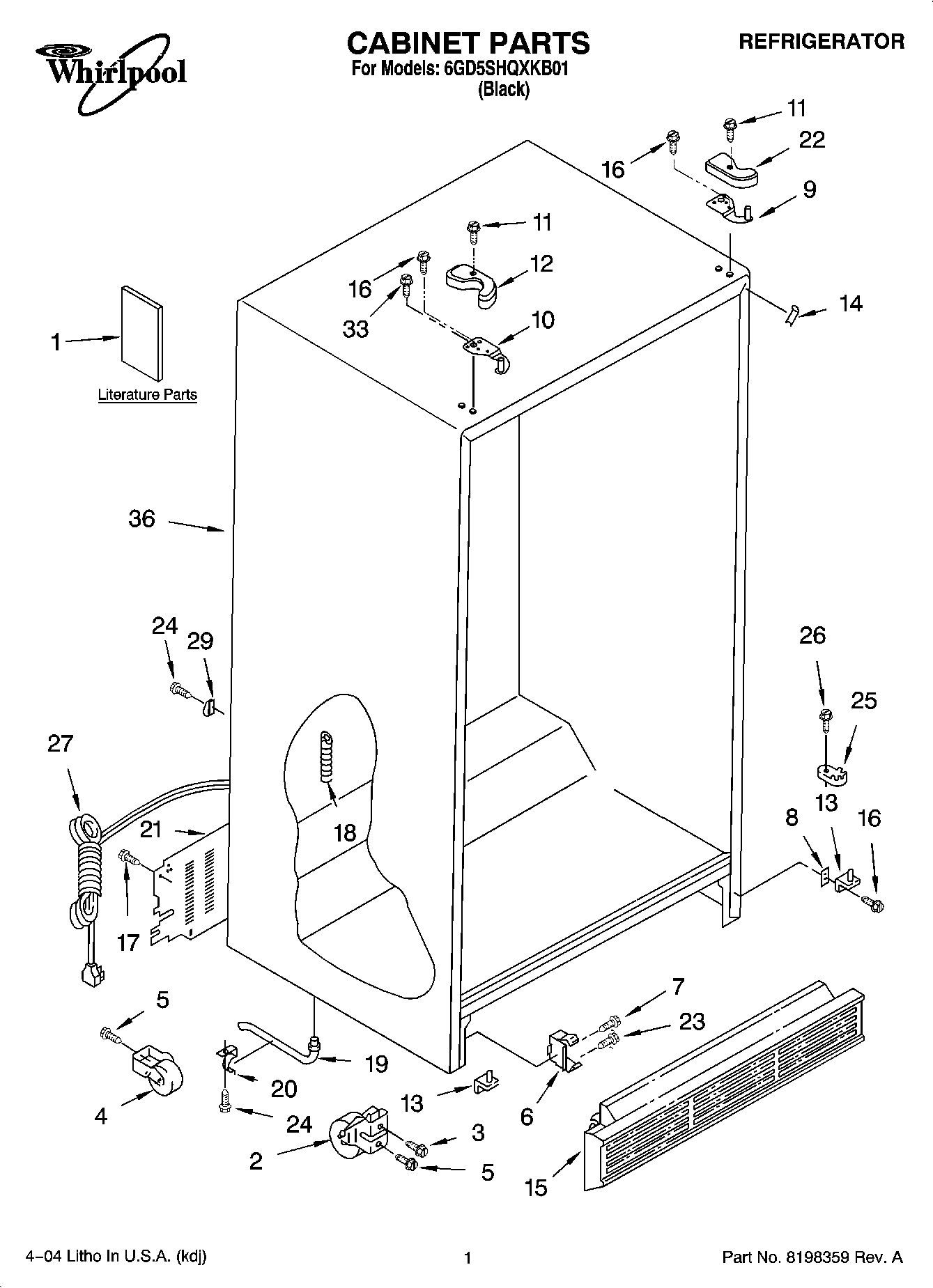 01 - CABINET PARTS
