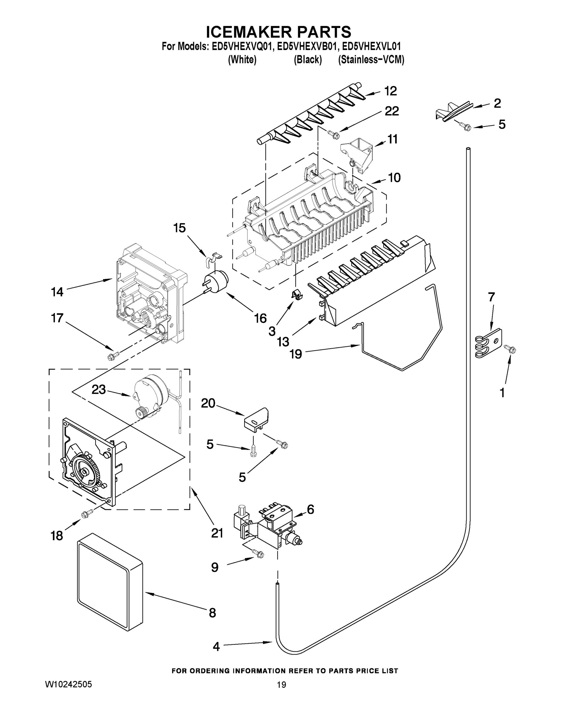 12 - ICEMAKER PARTS