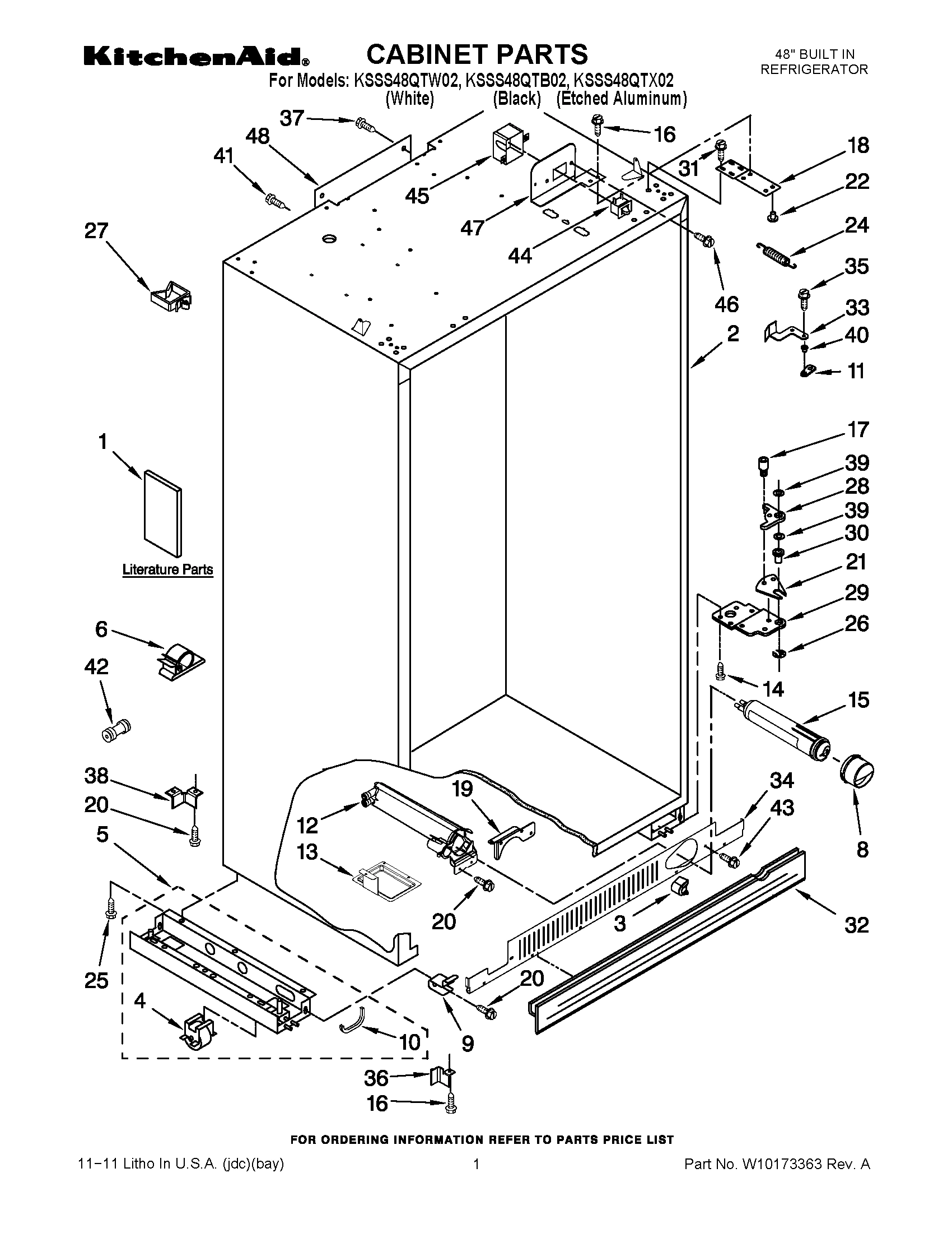 01 - CABINET PARTS