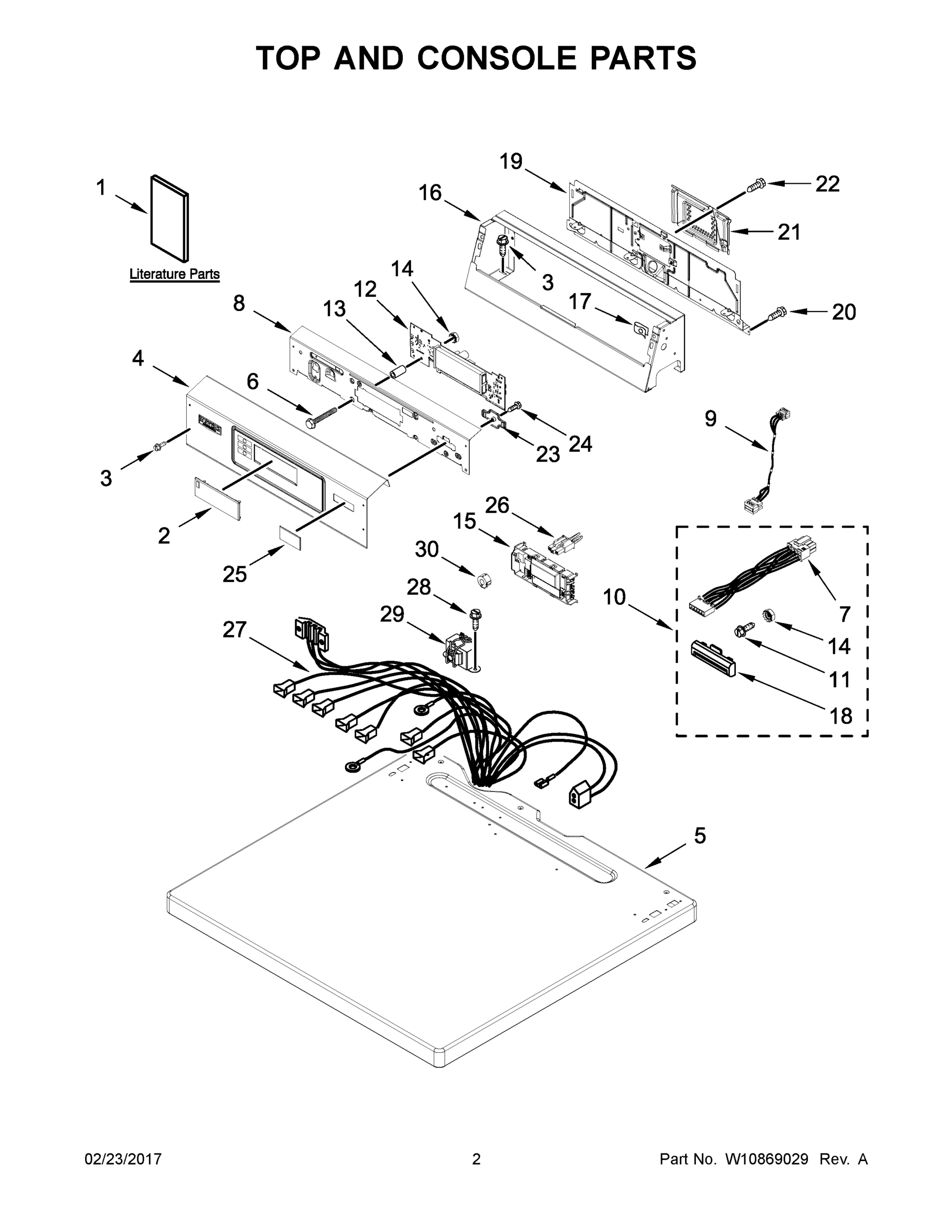 02 - TOP AND CONSOLE PARTS