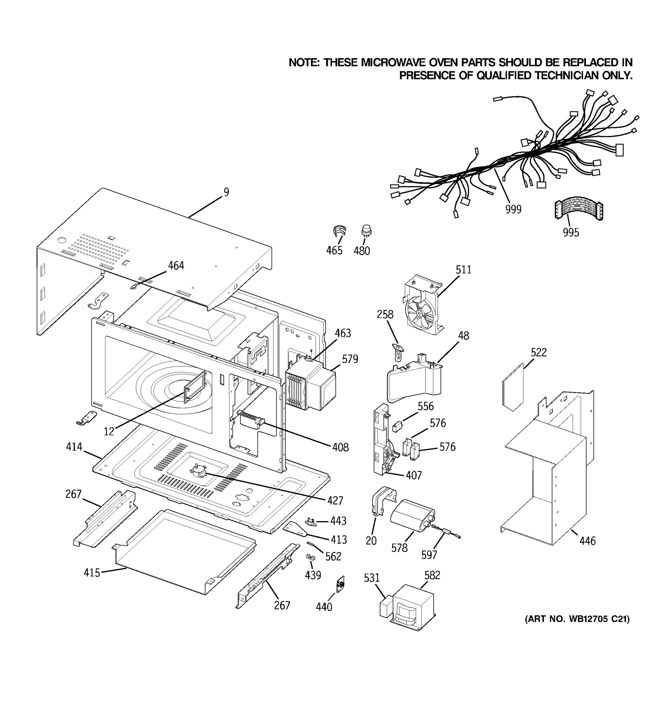 MICROWAVE BODY PARTS
