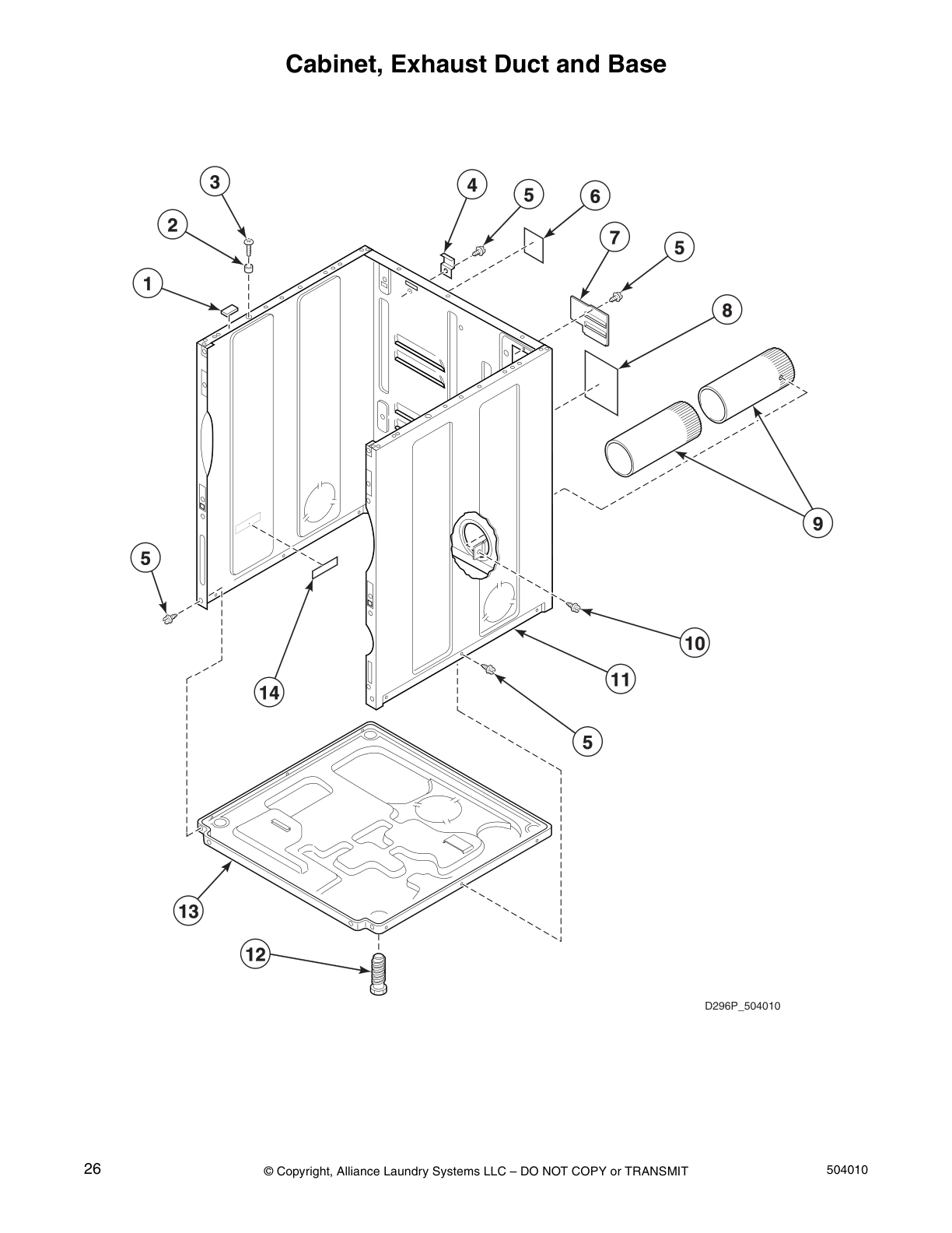Cabinet, Exhaust Duct and Base