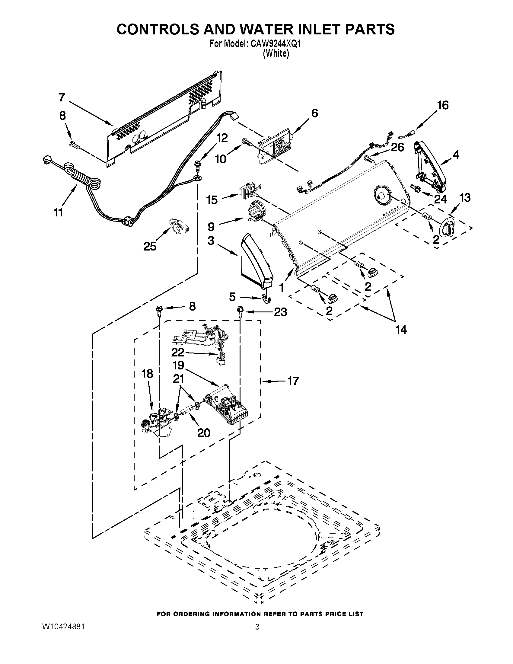 02 - CONTROLS AND WATER INLET PARTS