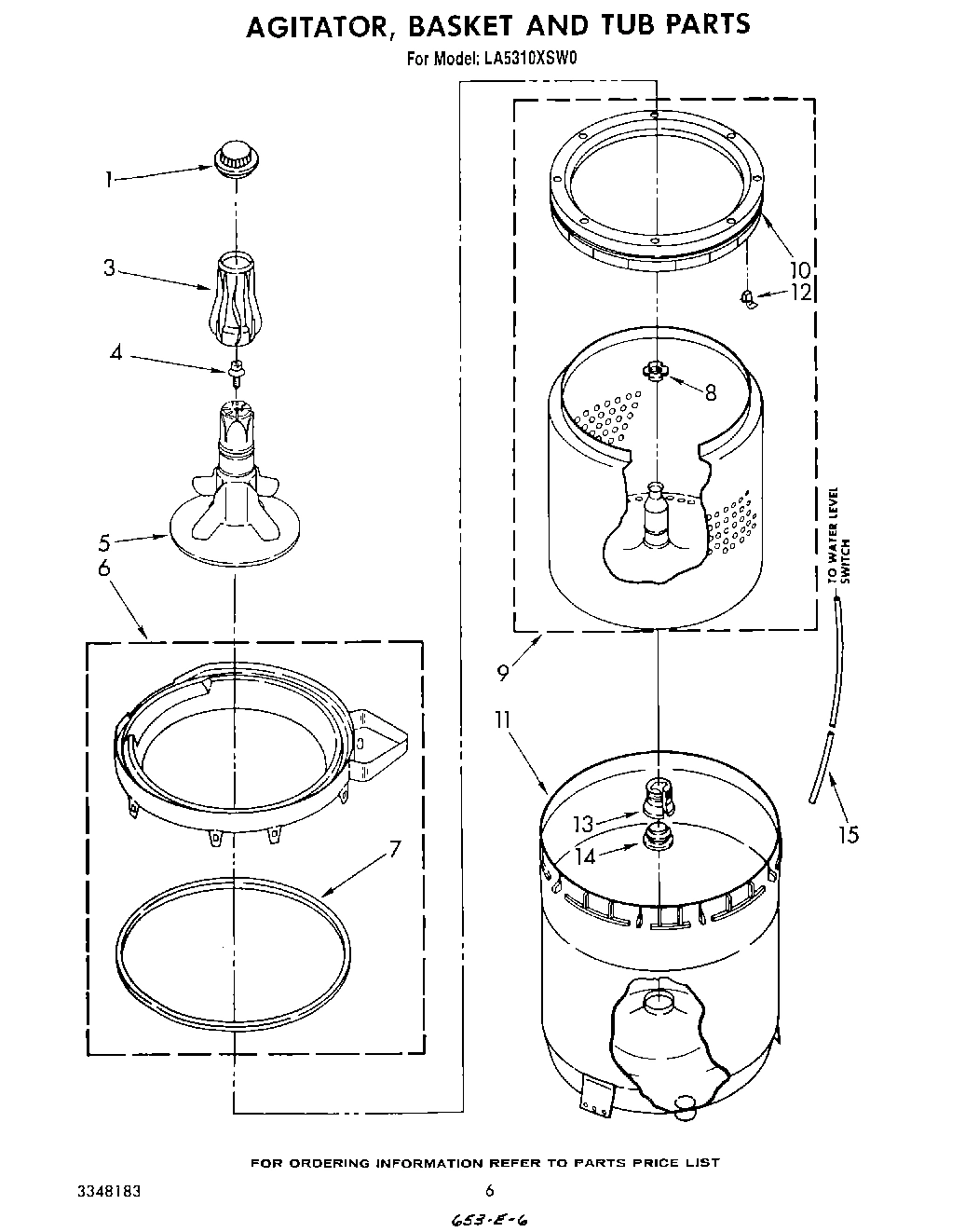 04 - AGITATOR, BASKET AND TUB