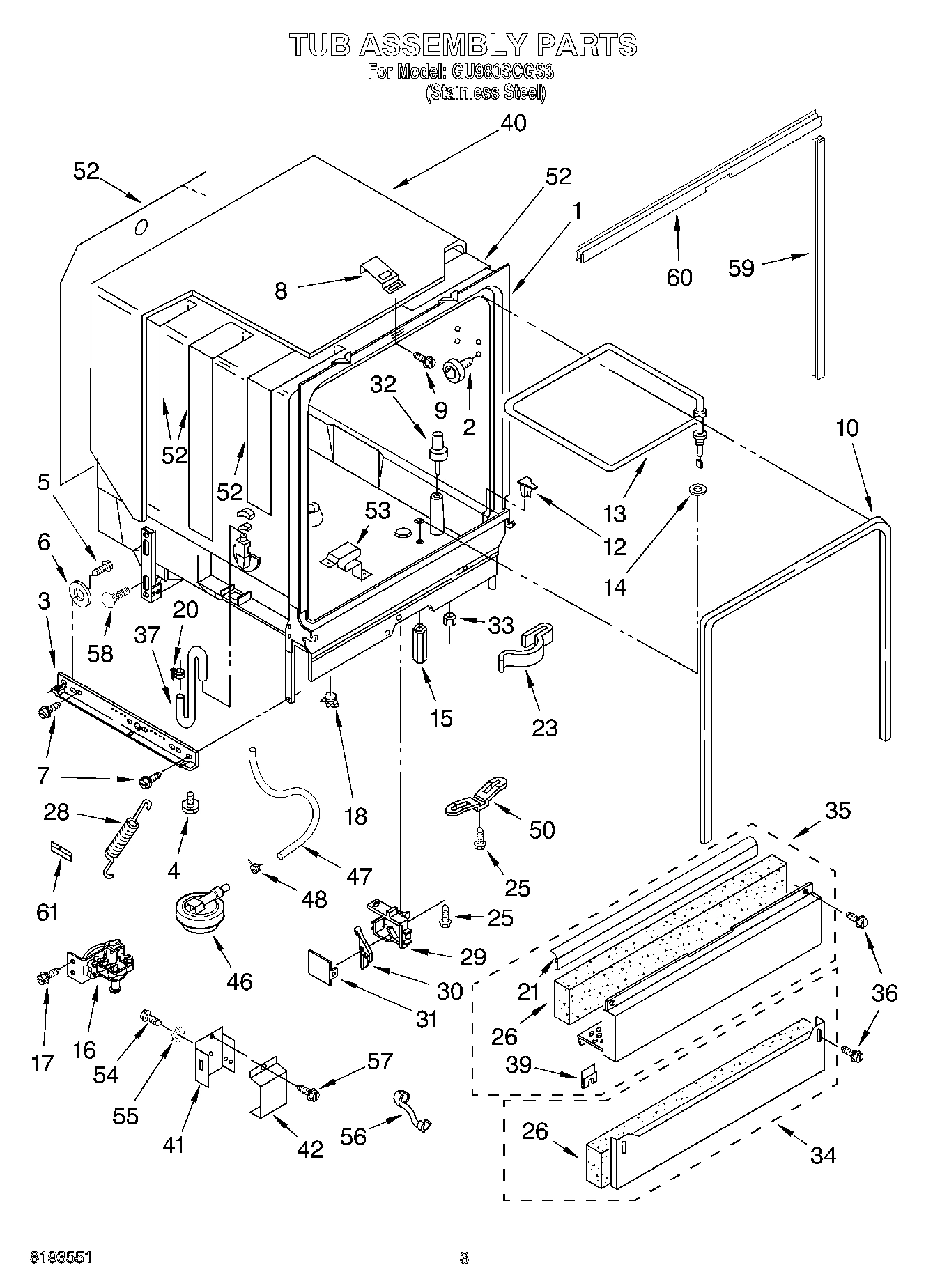03 - TUB ASSEMBLY