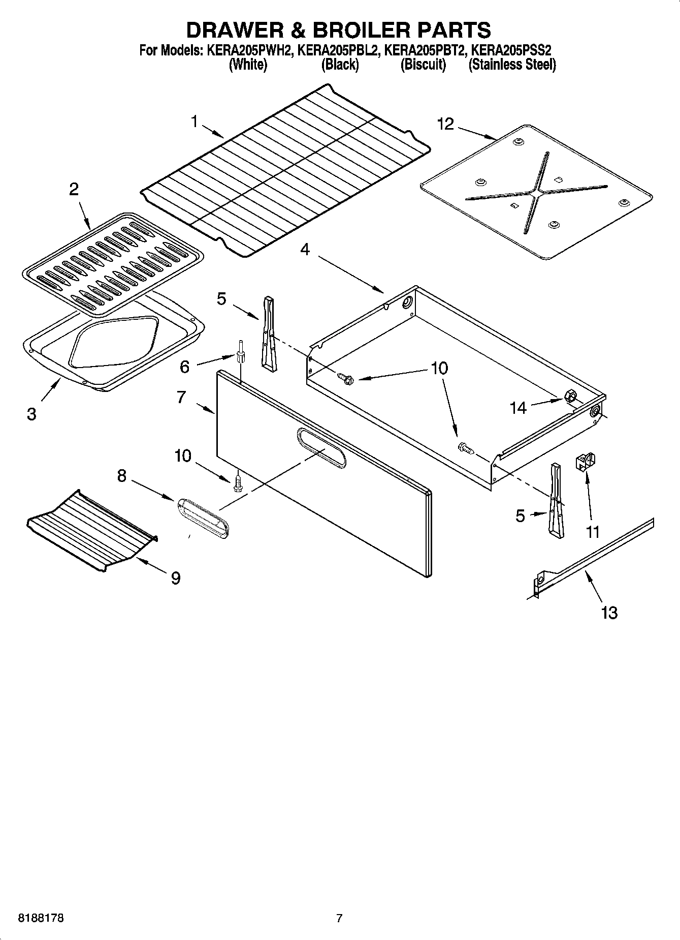 05 - DRAWER & BROILER PARTS, OPTIONAL PARTS