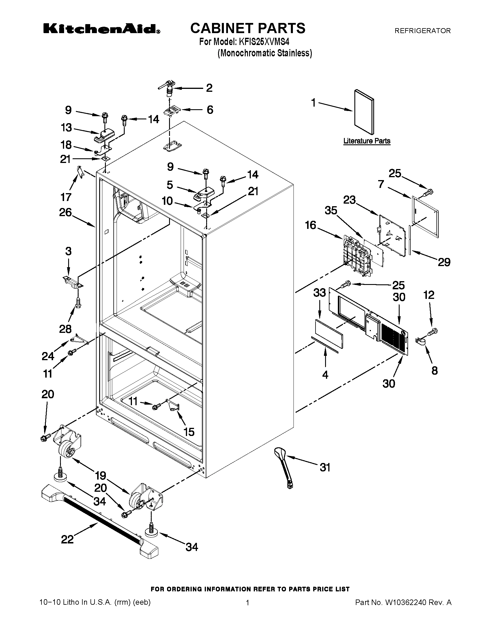 01 - CABINET PARTS