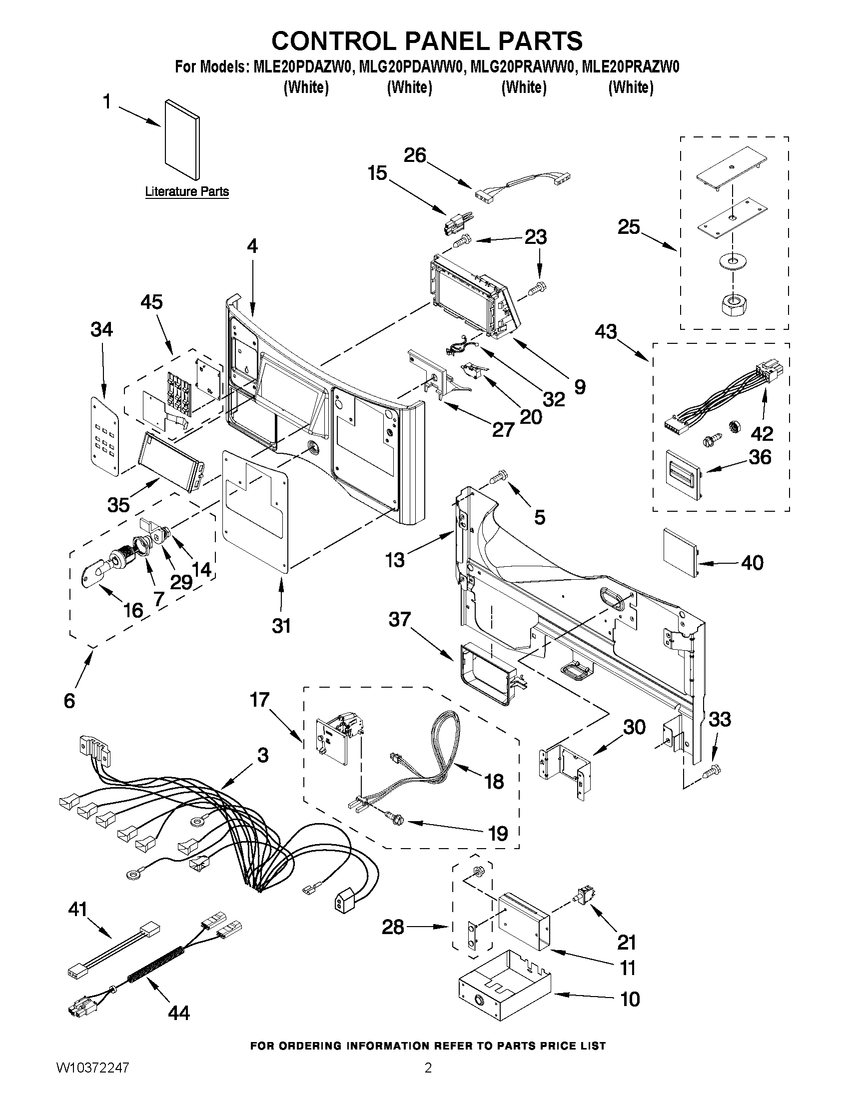 01 - CONTROL PANEL PARTS