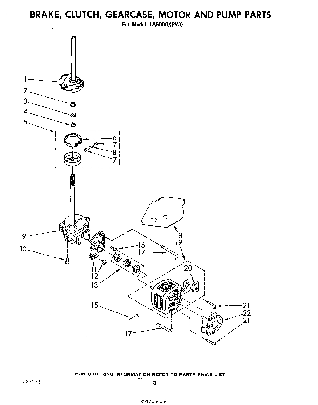 06 - BRAKE, CLUTCH, GEARCASE, MOTOR AND PUMP