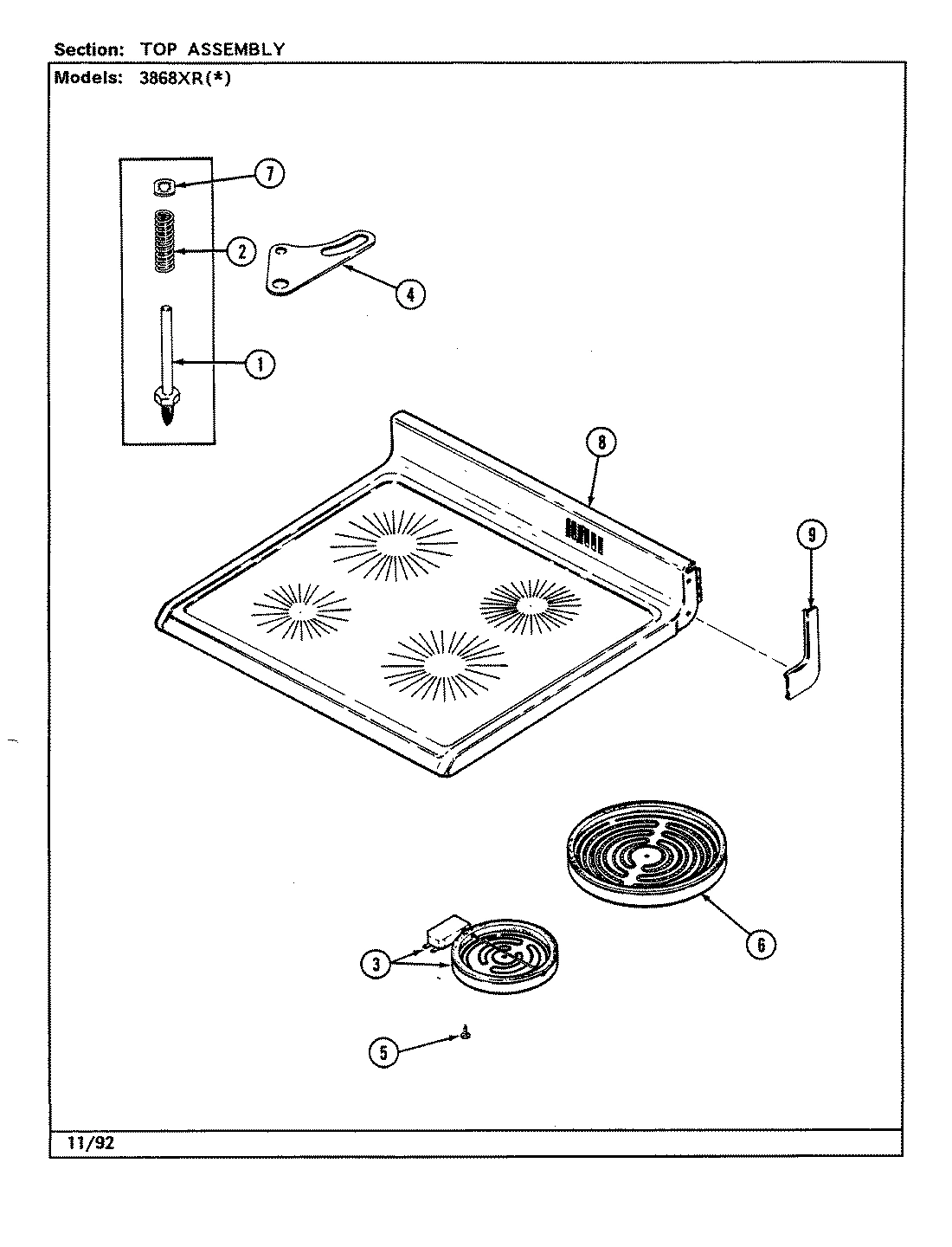 05 - TOP ASSEMBLY (3868XR)