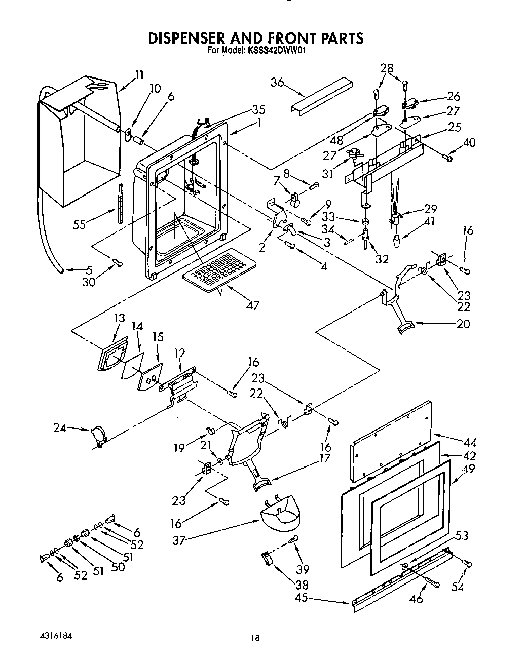 13 - DISPENSER AND FRONT