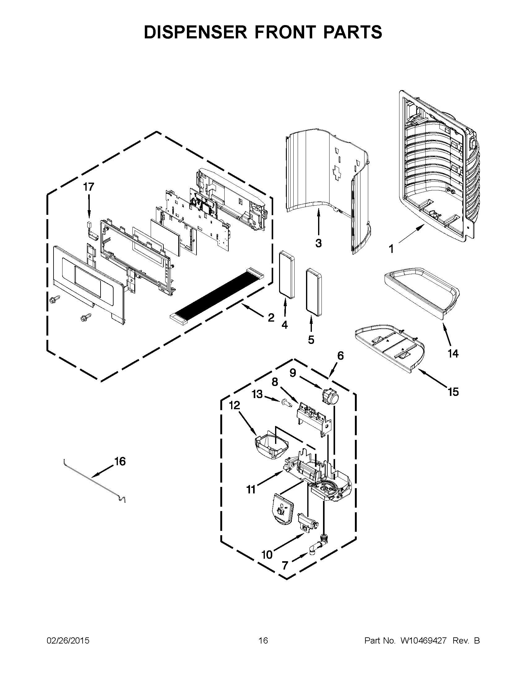 09 - DISPENSER FRONT PARTS