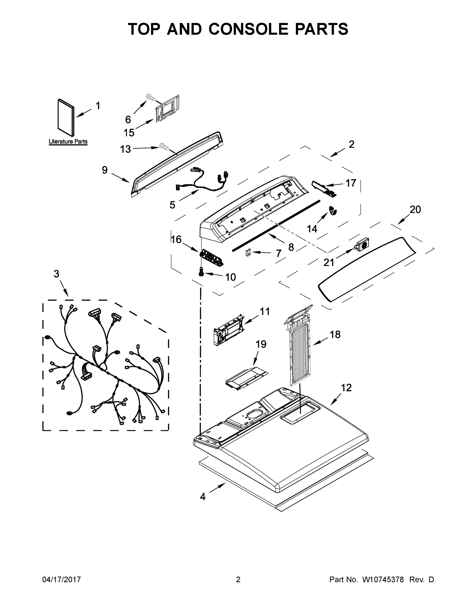 02 - TOP AND CONSOLE PARTS