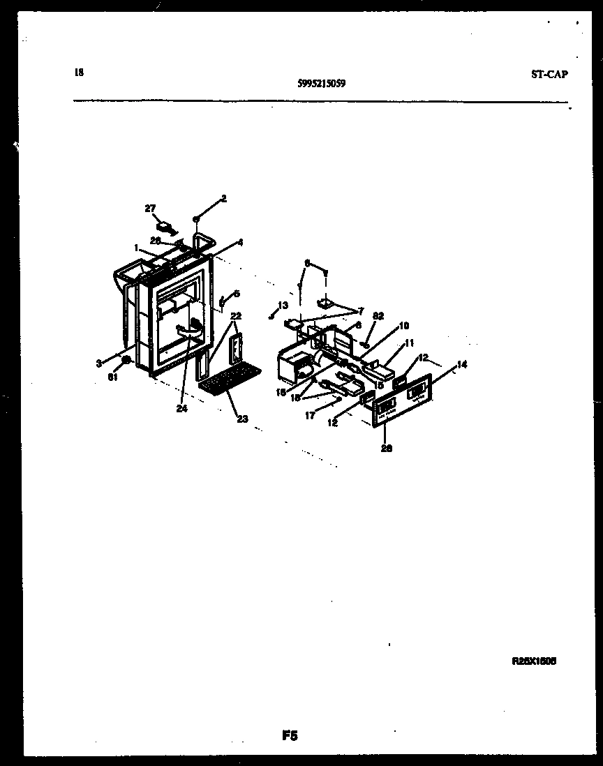 10 - ICE DOOR, DISPENSER AND WATER TANK