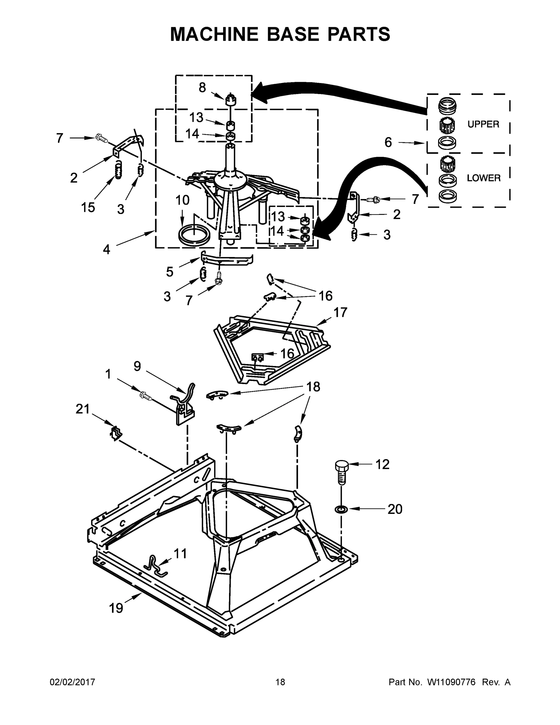 10 - MACHINE BASE PARTS