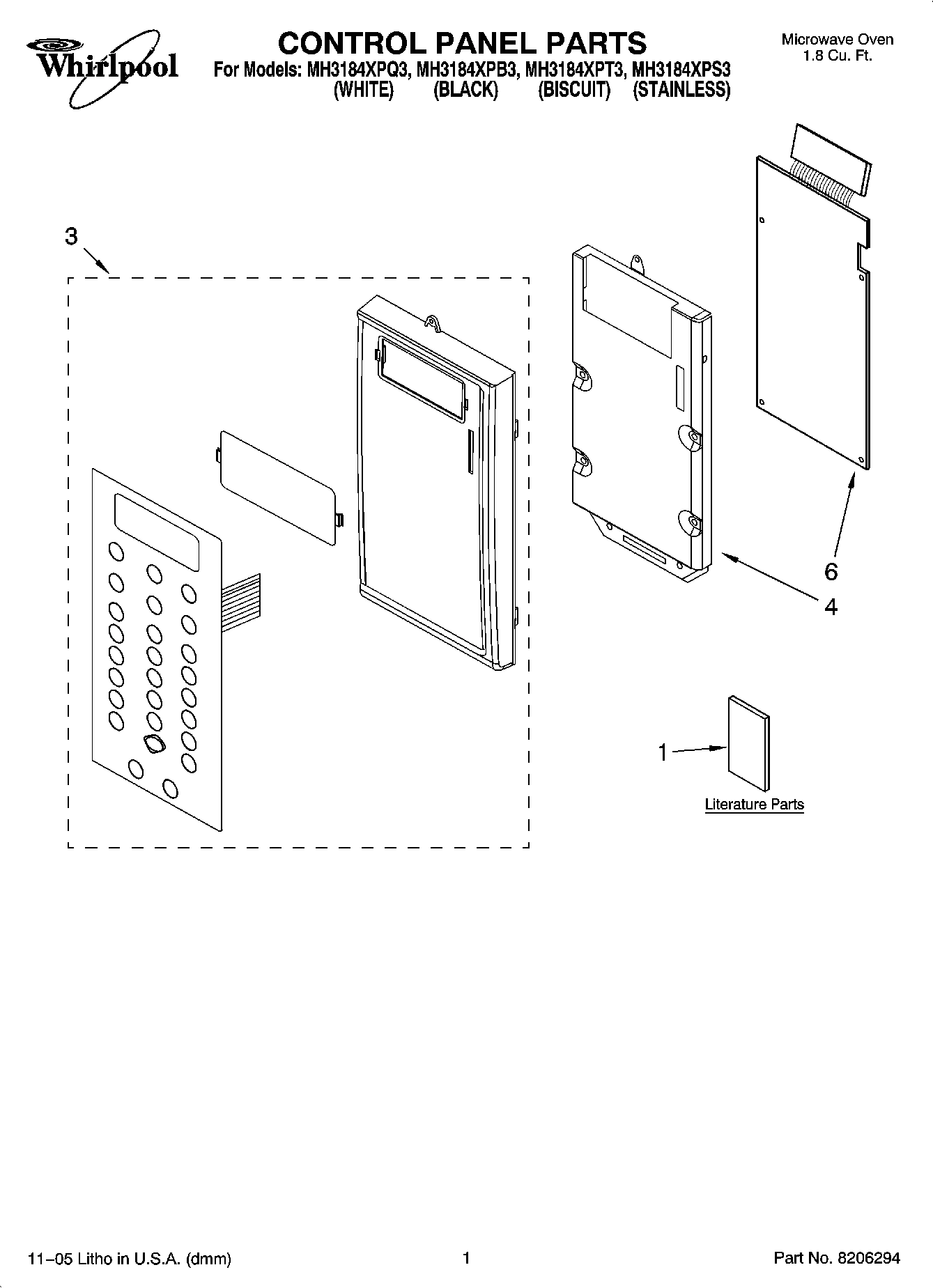 01 - CONTROL PANEL PARTS