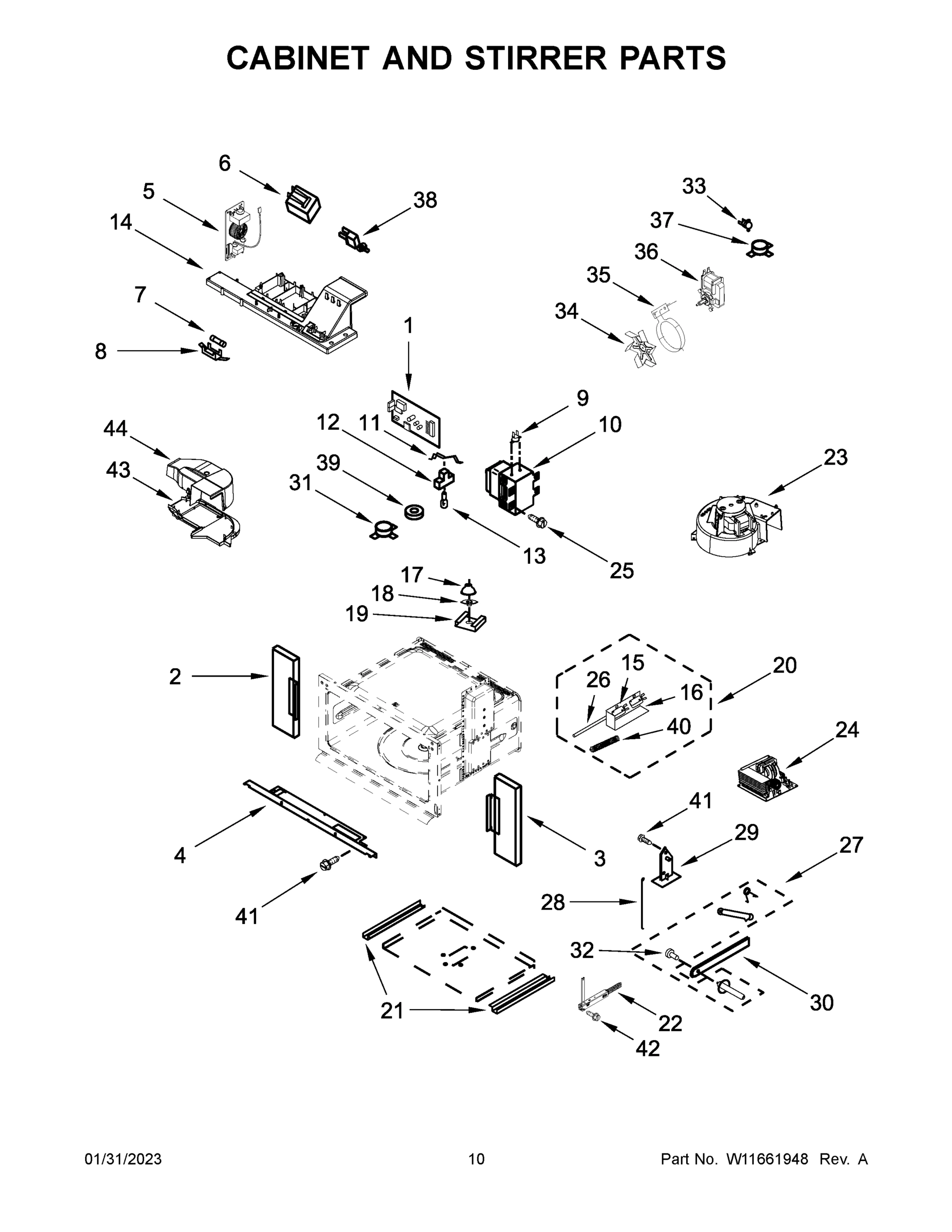 06 - CABINET AND STIRRER PARTS