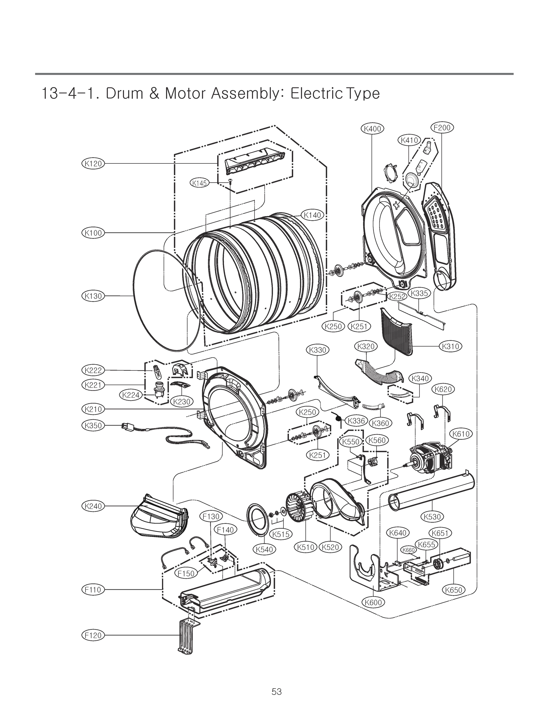 DRUM & MOTOR ASSEMBLY