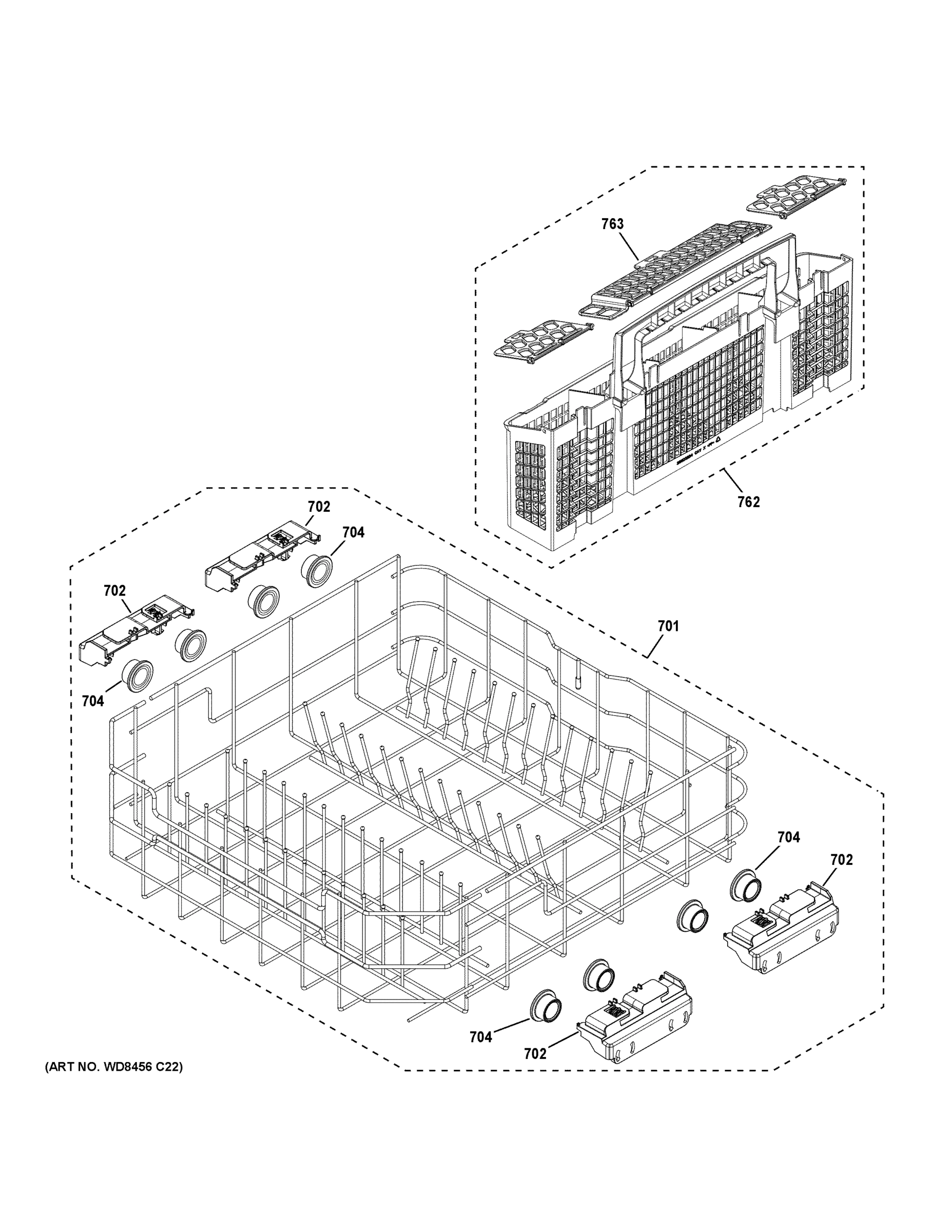 LOWER RACK ASSEMBLY