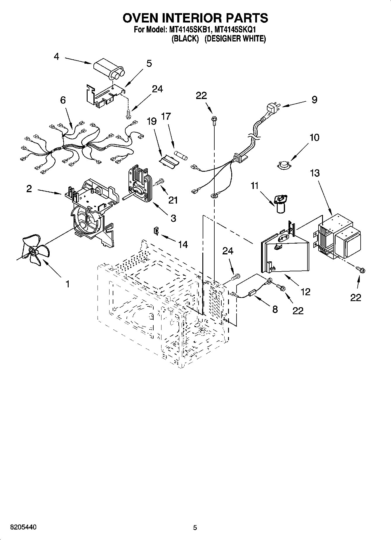 05 - OVEN INTERIOR PARTS