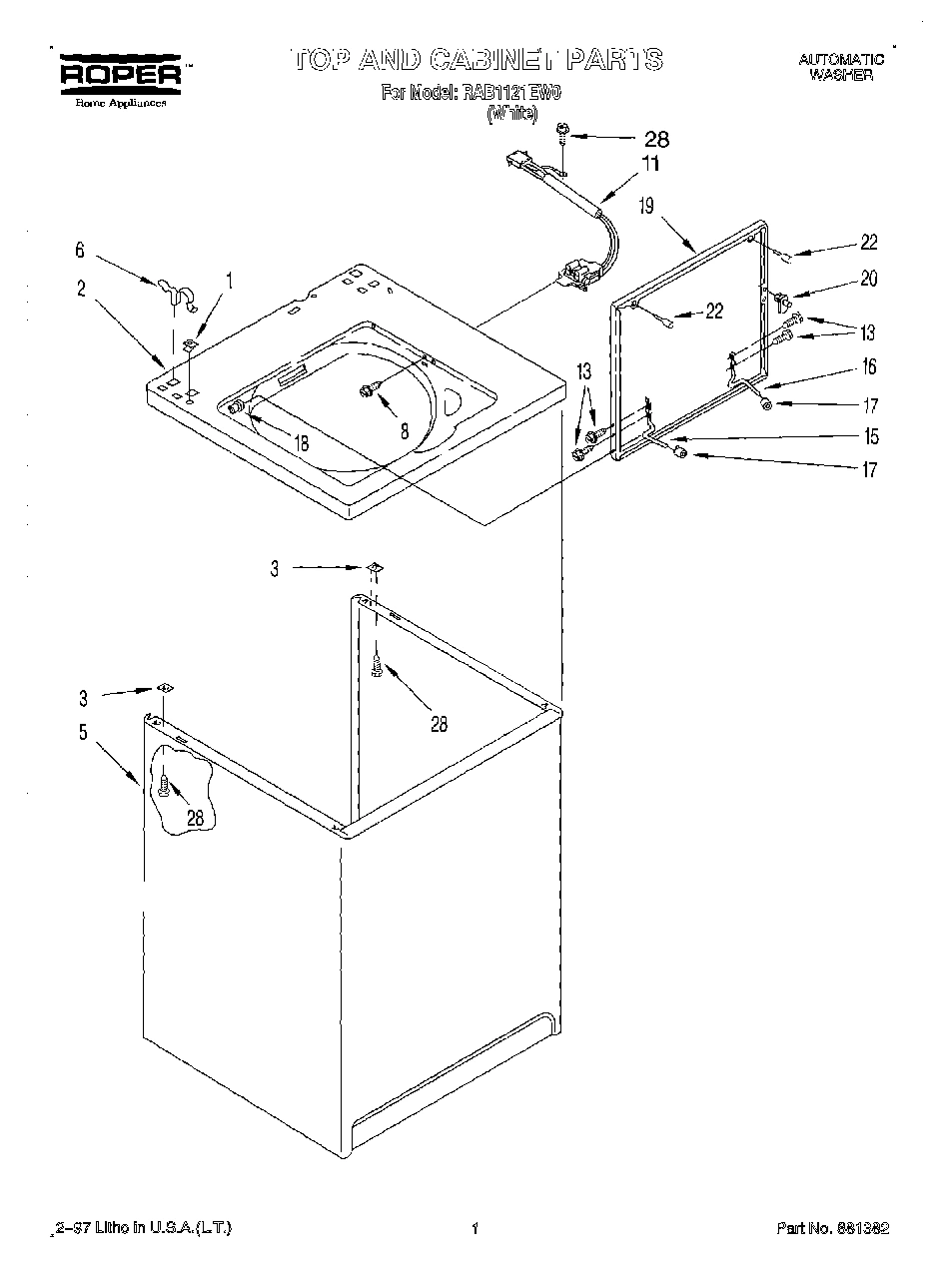 01 - TOP AND CABINET