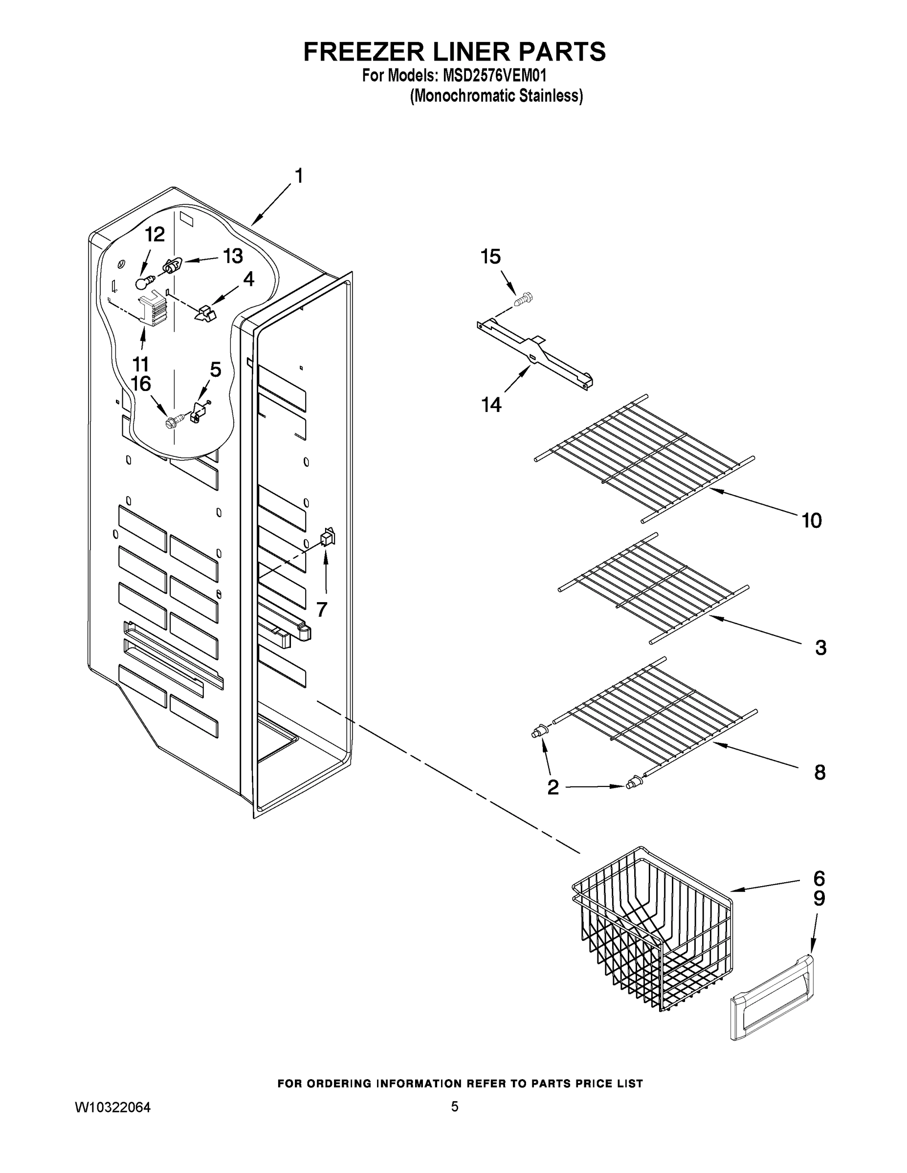 04 - FREEZER LINER PARTS