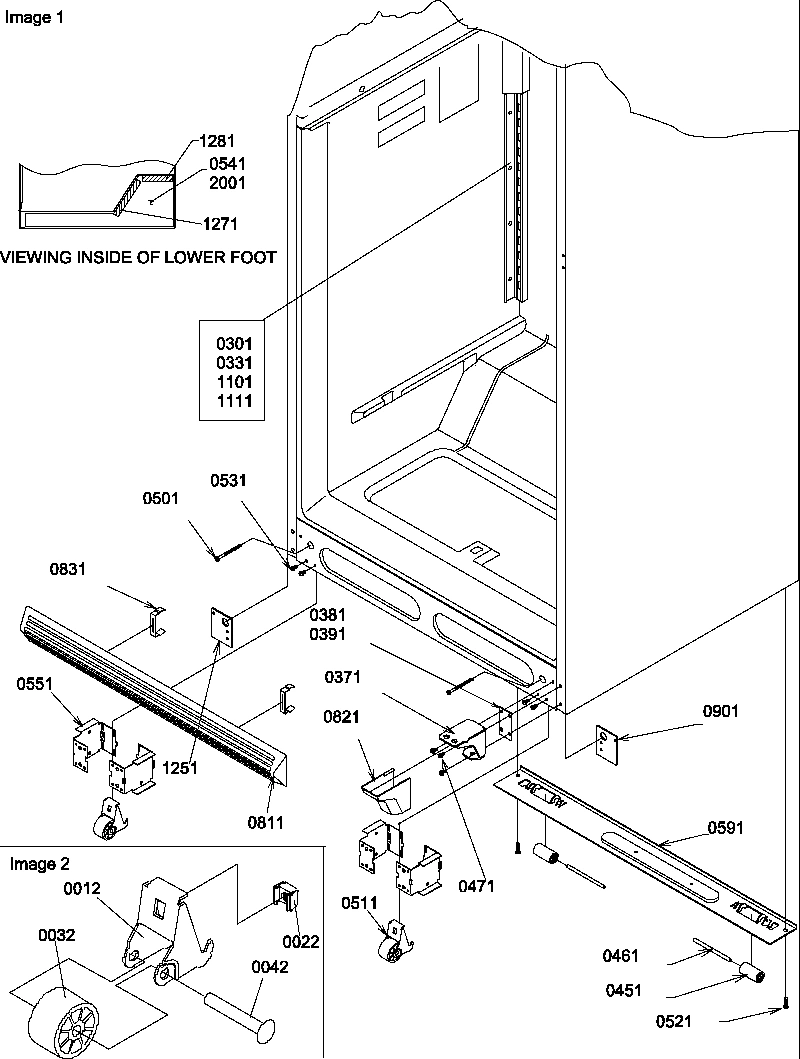 07 - LADDERS, LOWER CABINET AND ROLLERS