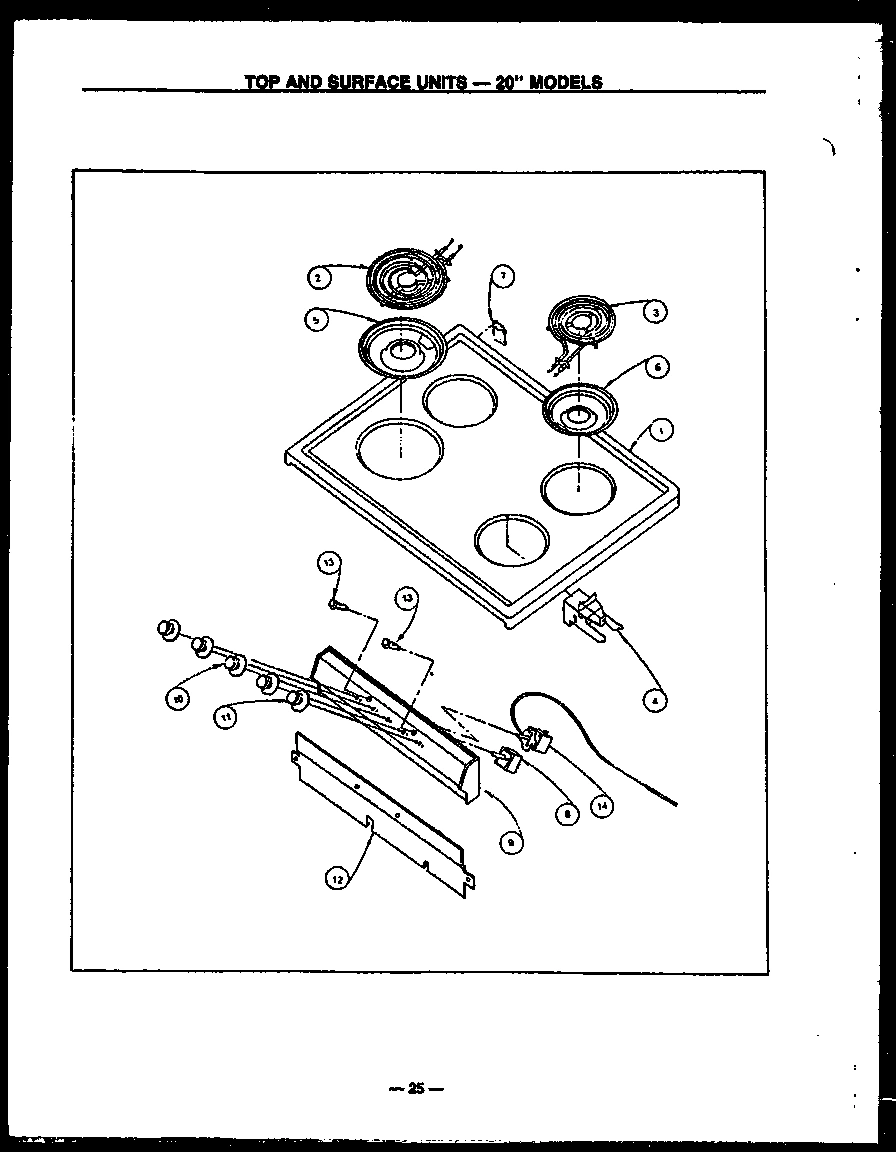 05 - TOP AND SURFACE UNITS-20`` MODELS
