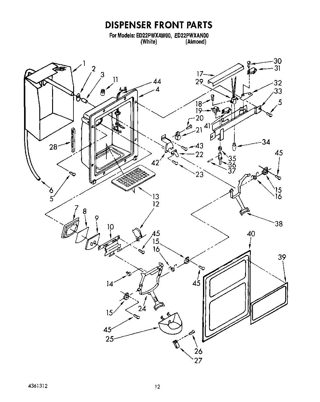09 - DISPENSER FRONT