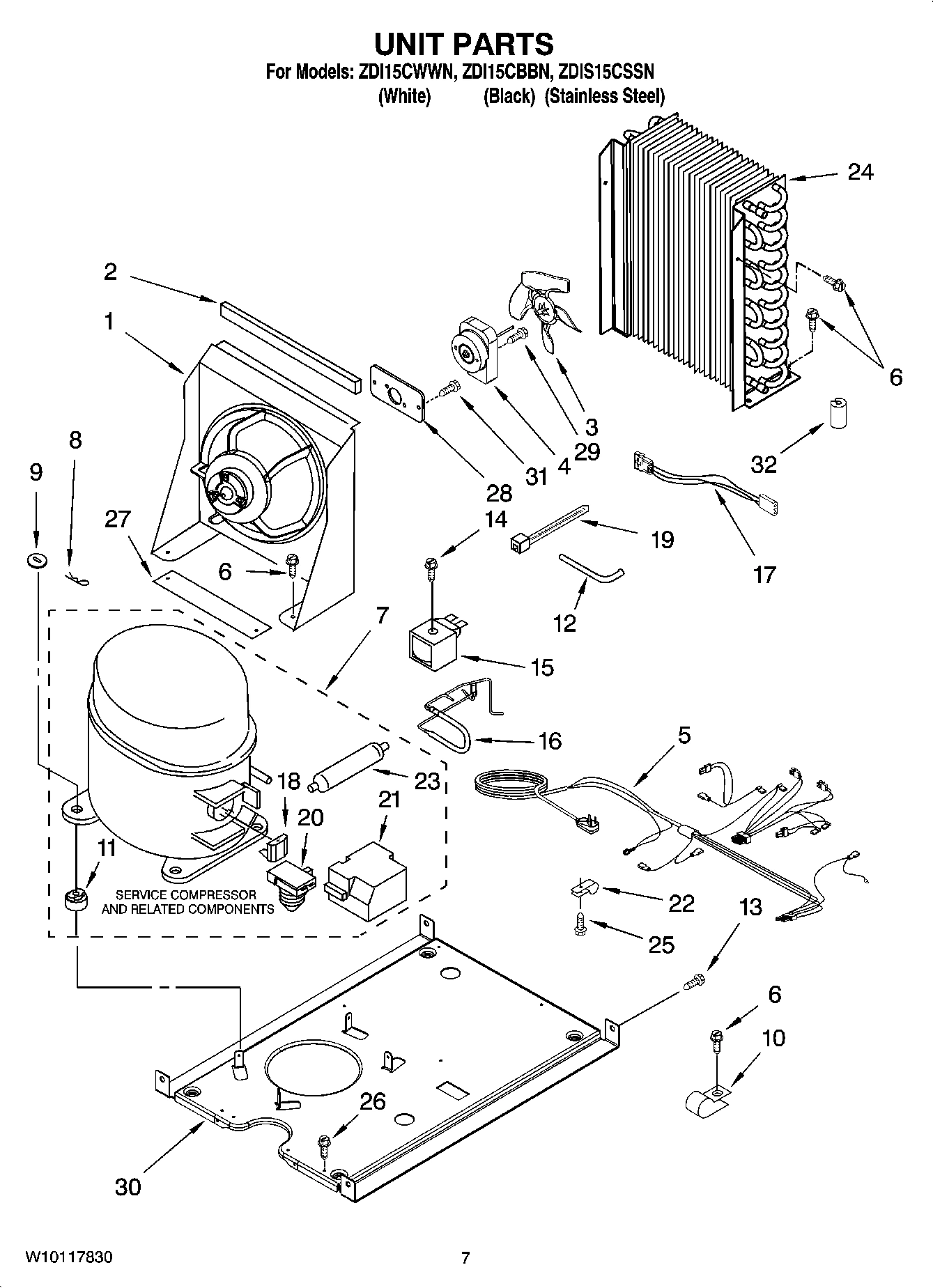 05 - UNIT PARTS, OPTIONAL PARTS