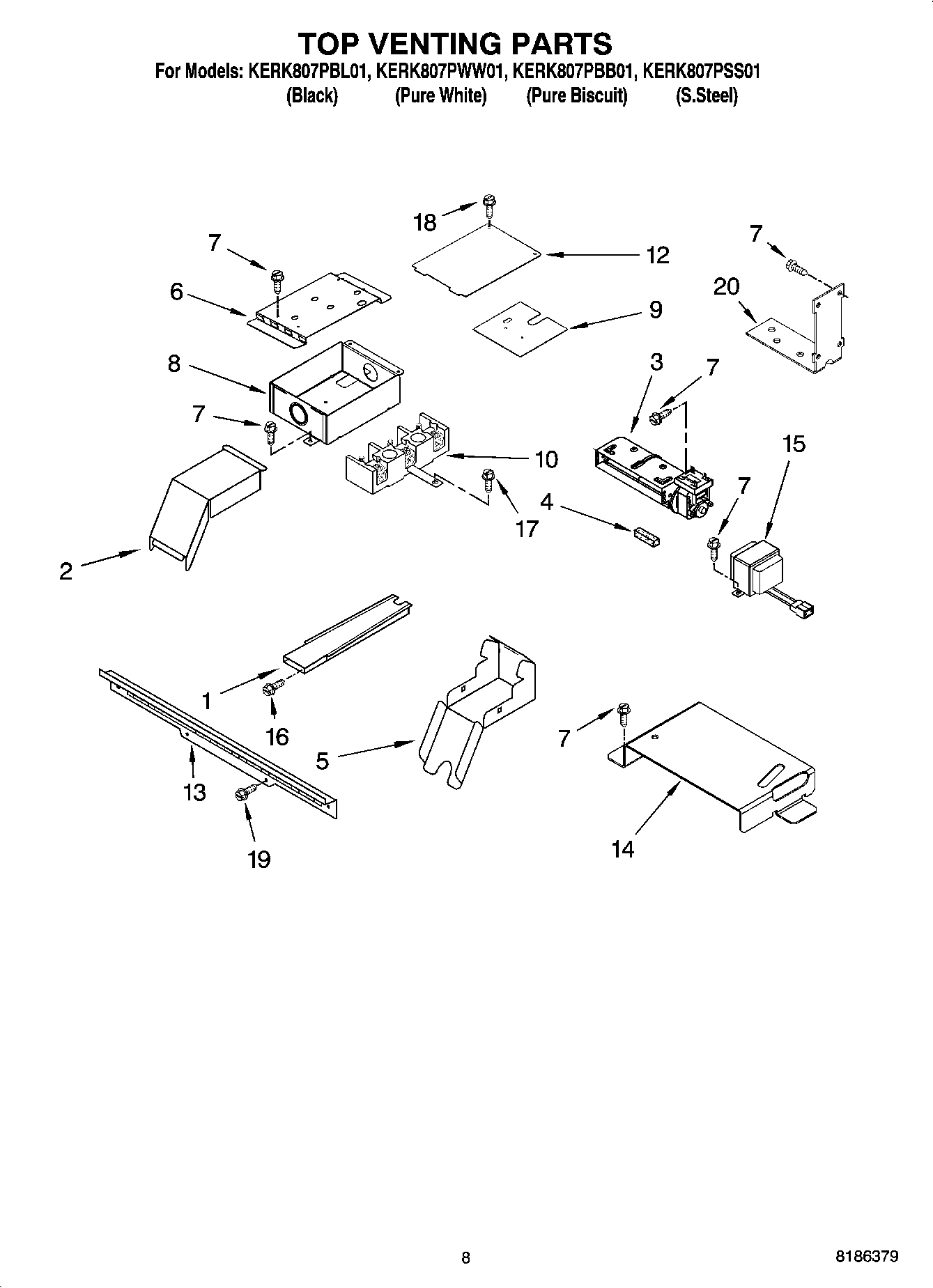06 - TOP VENTING PARTS, OPTIONAL PARTS